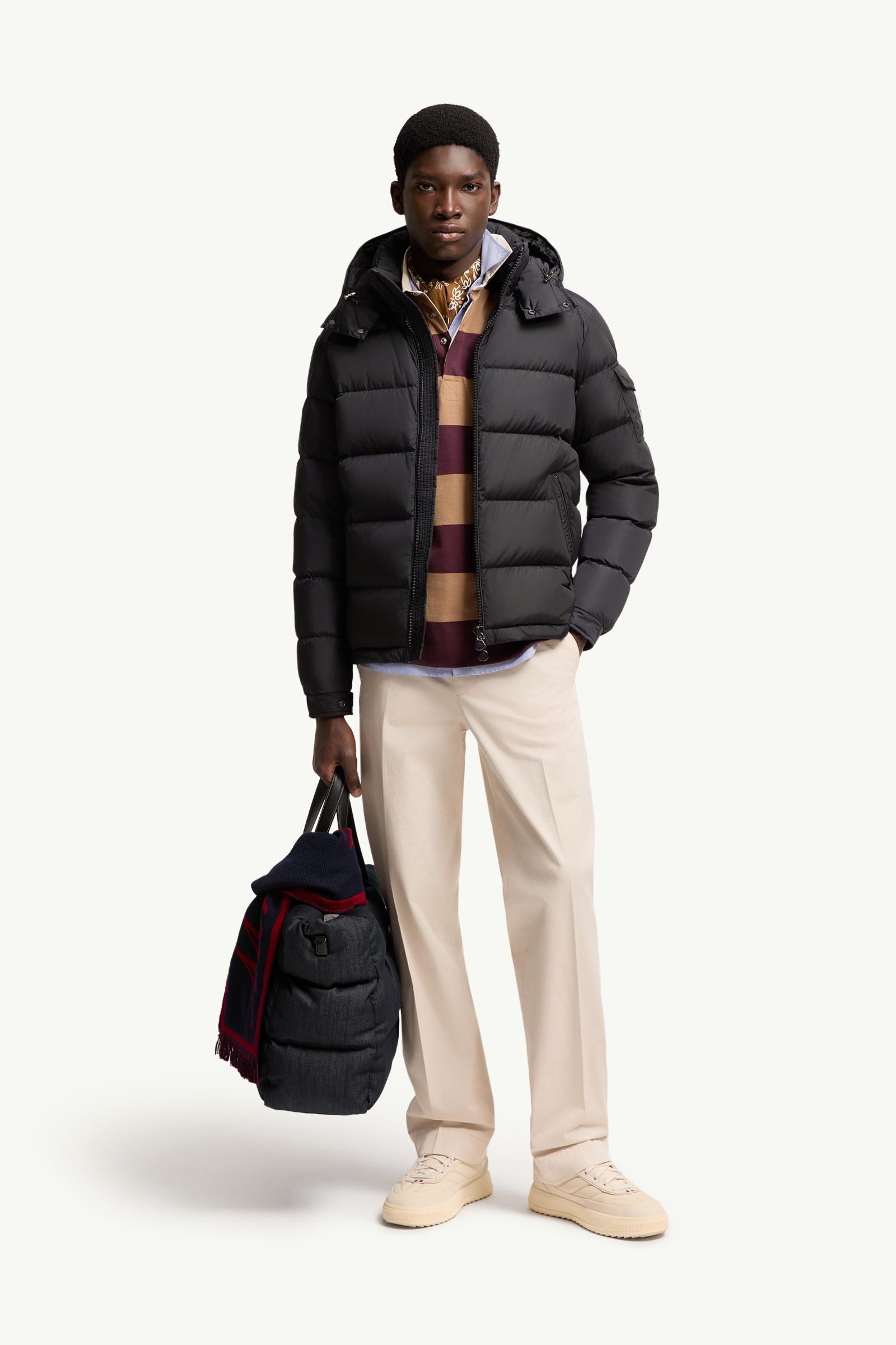 Navy Blue Moncler Maya Matte Short Down Jacket - Short Down