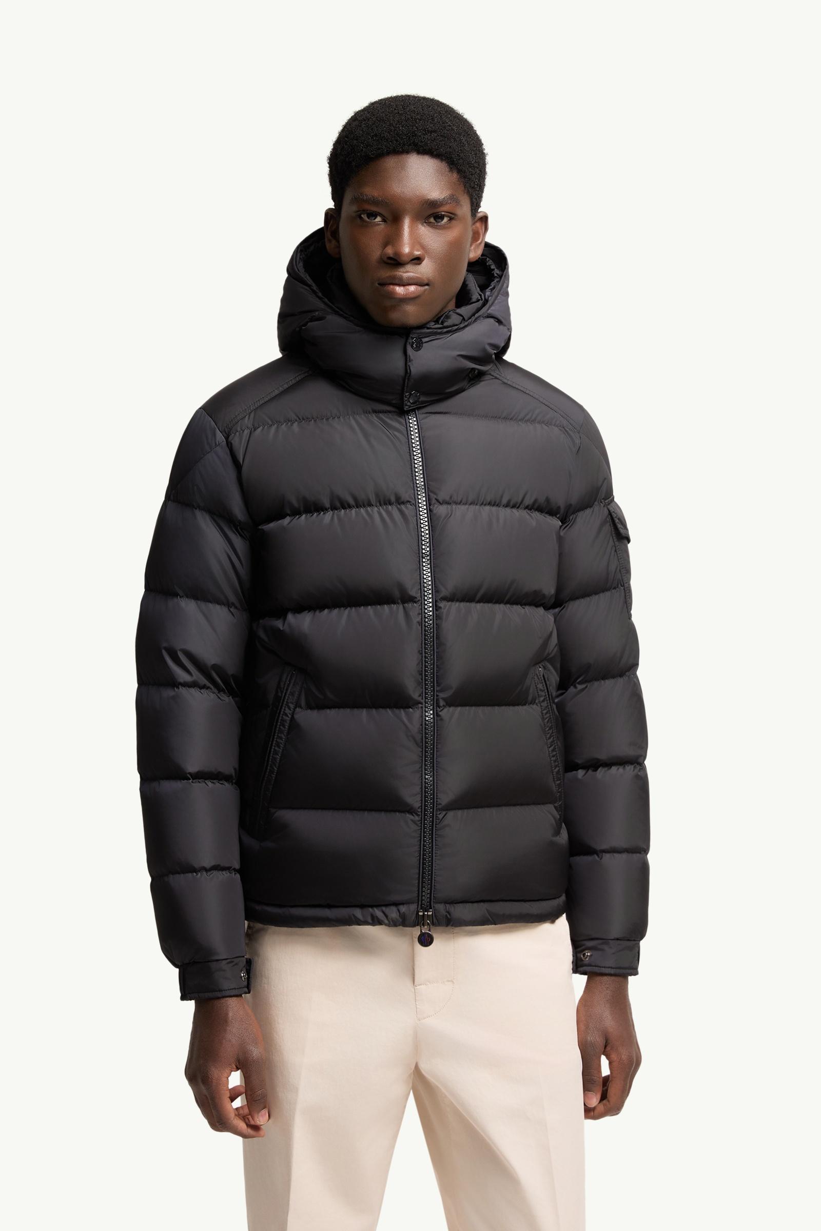 Navy Blue Moncler Maya Matte Short Down Jacket - Short Down