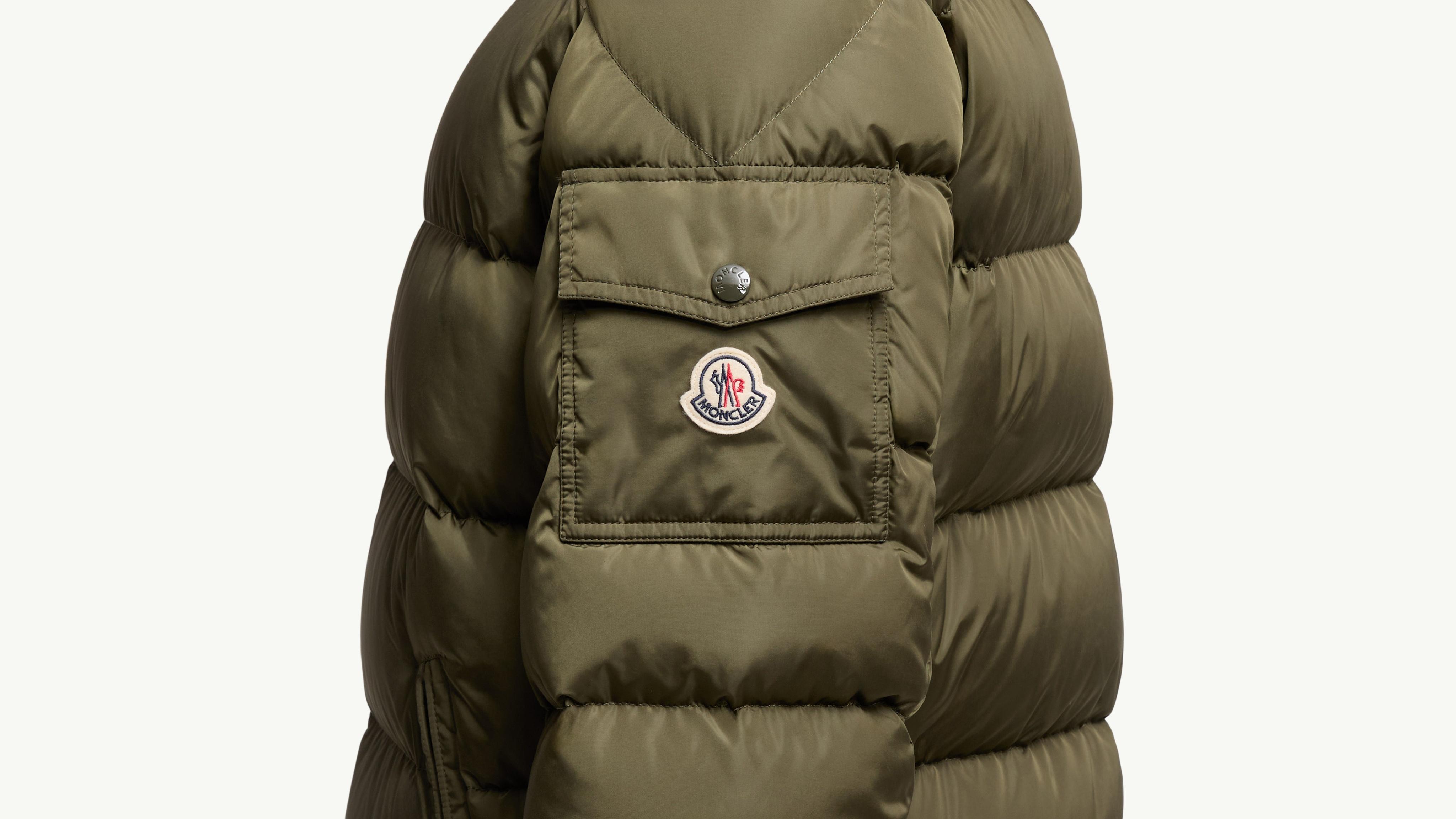 オリーブグリーン Moncler Mayaショートダウンジャケット : ショート