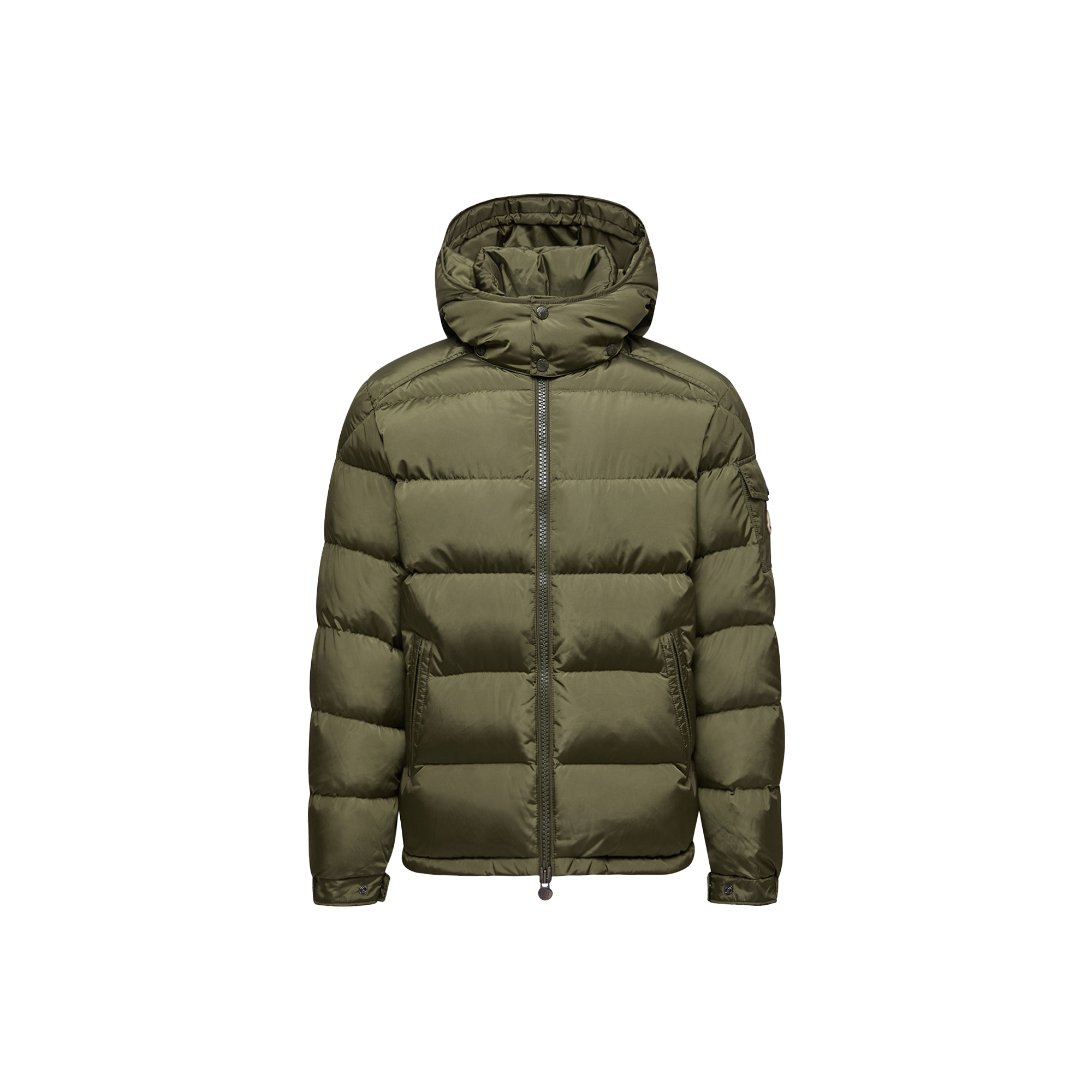 Moncler   Maya Matte Short Down Jacket for Men in Green, Size: 42
