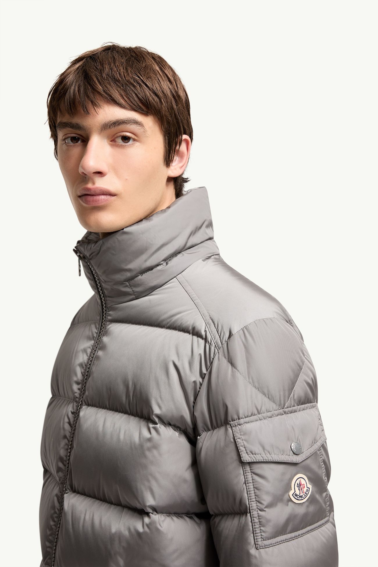 グレー Moncler Mayaショートダウンジャケット : ショートダウン 