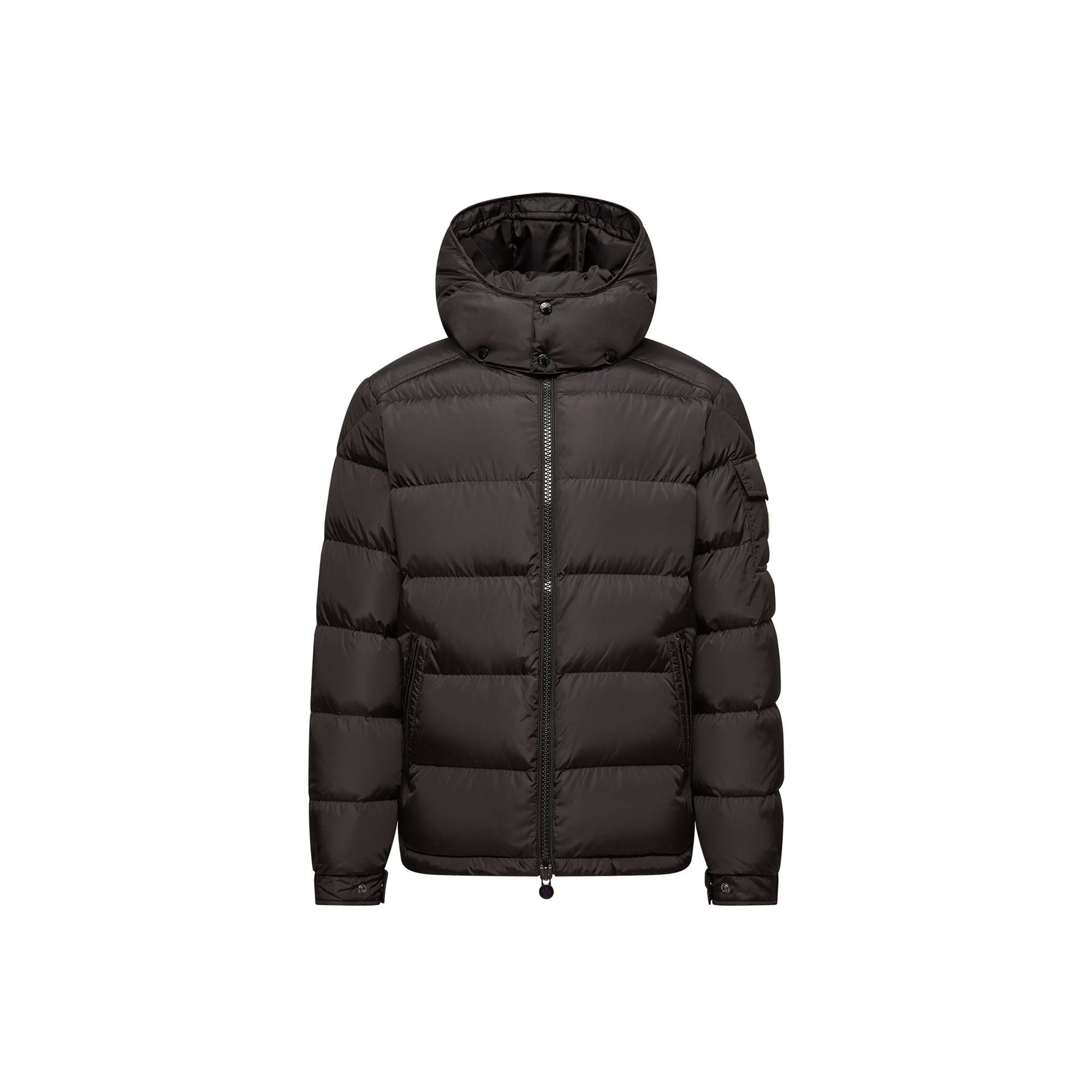 Moncler   Maya Matte Short Down Jacket for Men in Black, Size: 46