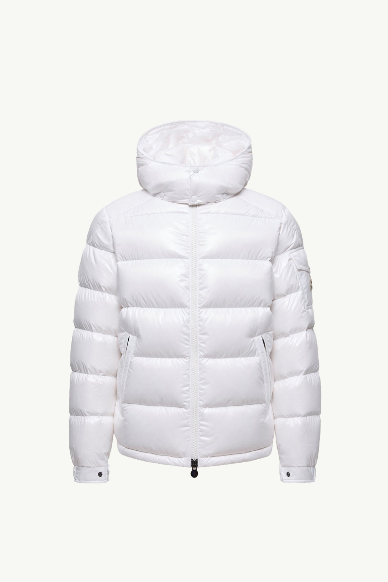 Plumífero corto con capucha Moncler Maya Hombre Blanco Moncler 2