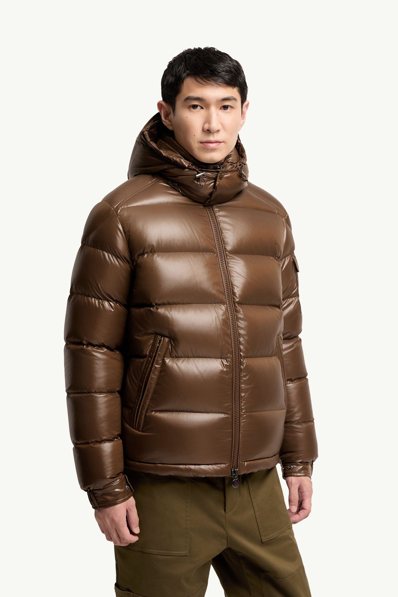 Moncler Mayaショートダウンジャケット メンズ ブラウン Moncler 3