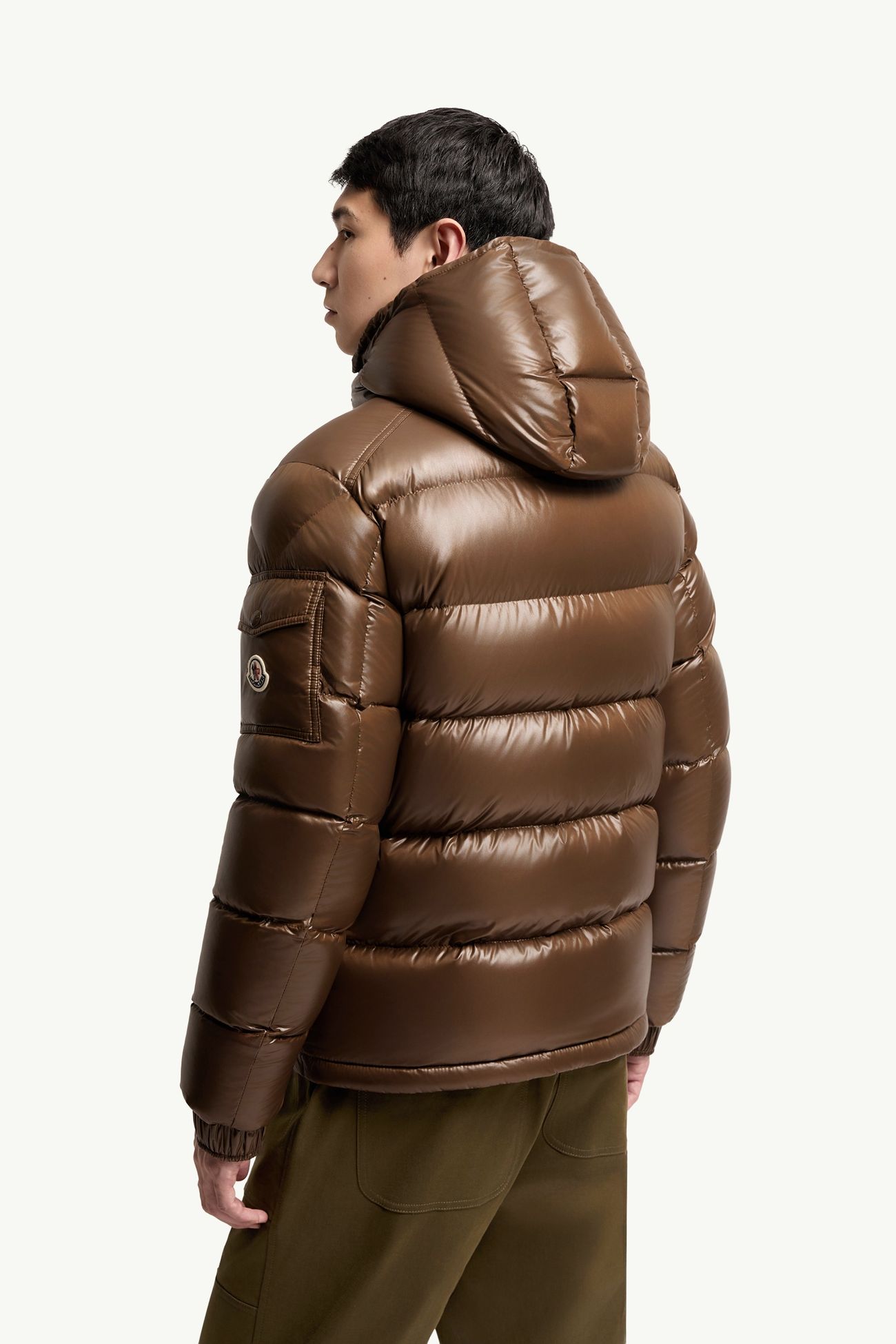 Moncler Mayaショートダウンジャケット メンズ ブラウン Moncler 4