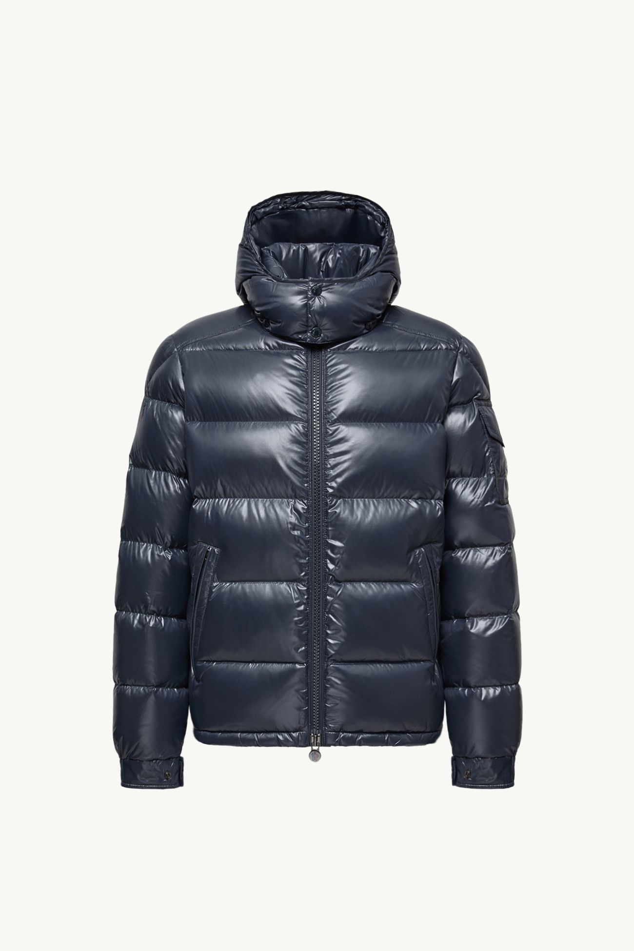 Moncler Maya Hooded Short Down Jacket Men Navy Blue Moncler 2