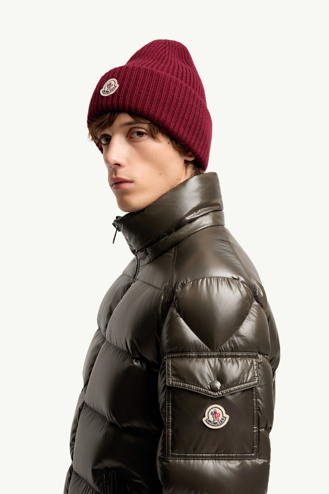 Moncler Mayaショートダウンジャケット メンズ オリーブグリーン Moncler 1