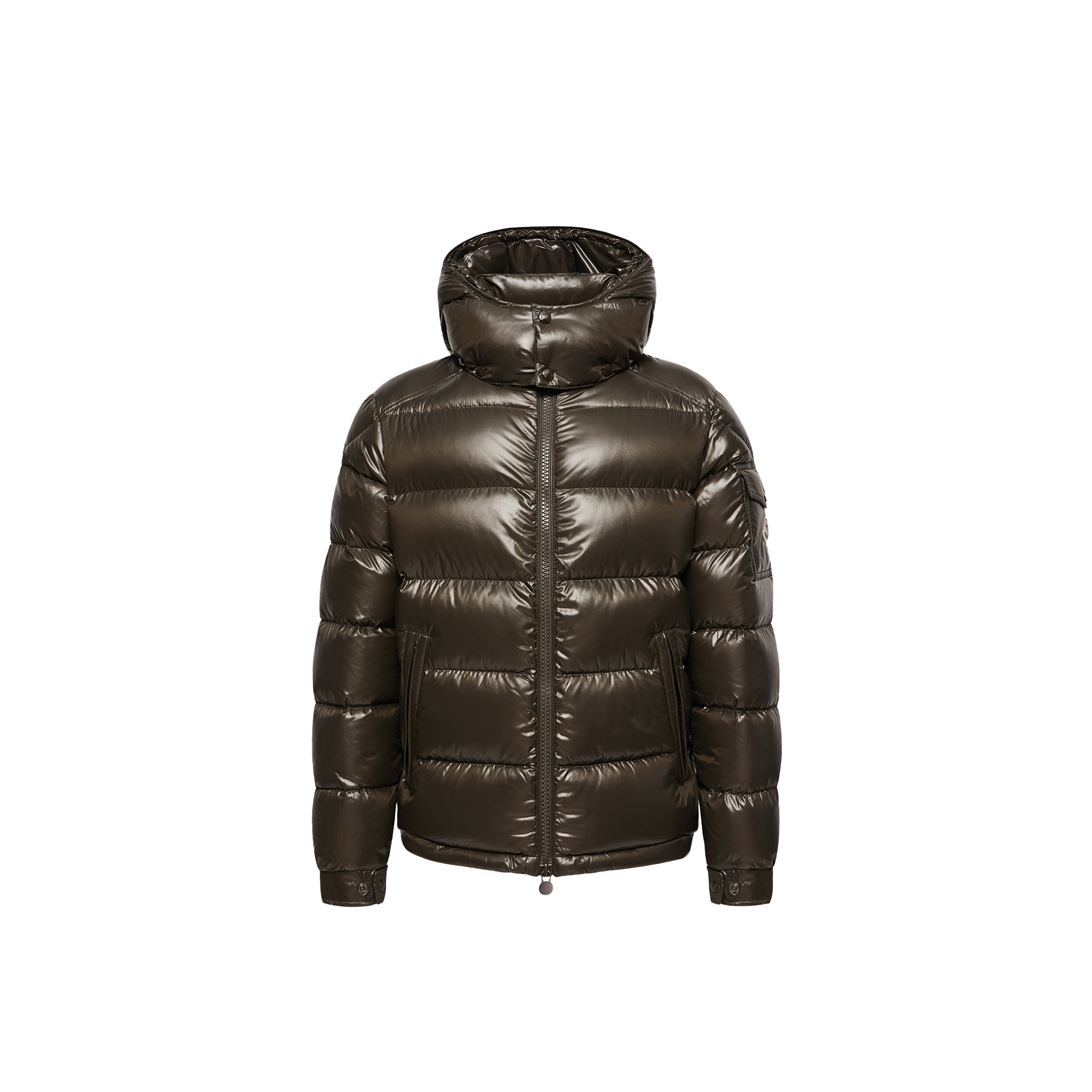 Moncler   Maya Hooded Short Down Jacket for Men in Green, Size: 38