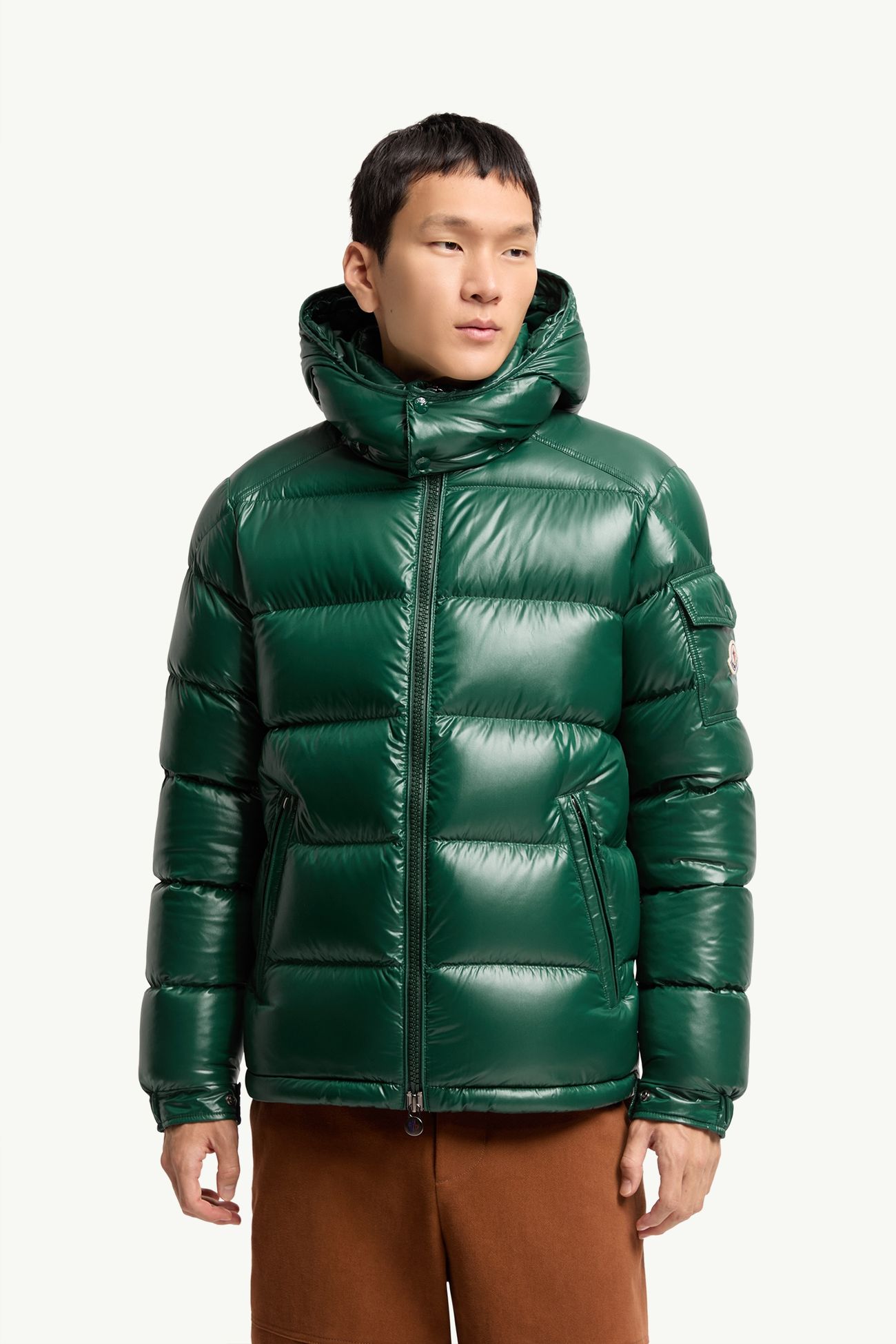 Moncler Maya ํ๋ ์ผํธ ๋ค์ด ์ฌํท ๋จ์ฑ ๋คํฌ ๊ทธ๋ฆฐ Moncler 3