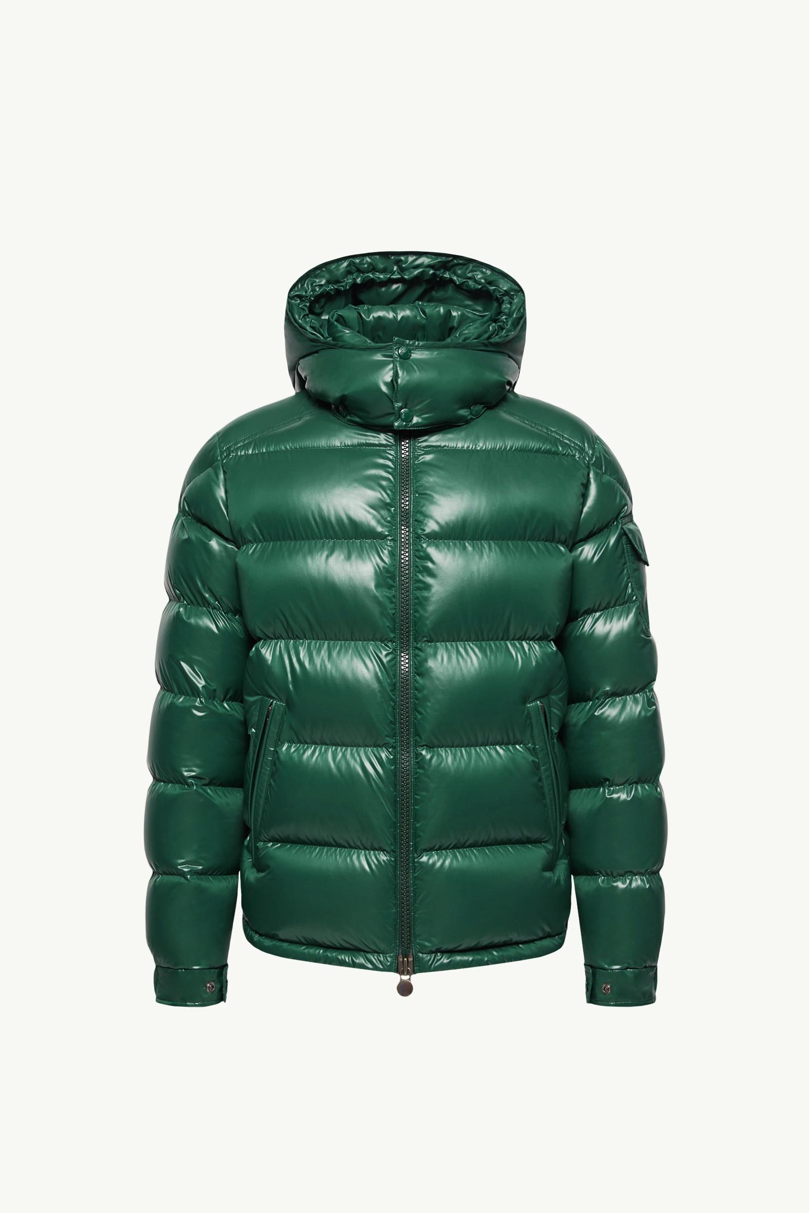 Moncler Maya男士连帽短款羽绒夹克外套 男士 深绿色 Moncler