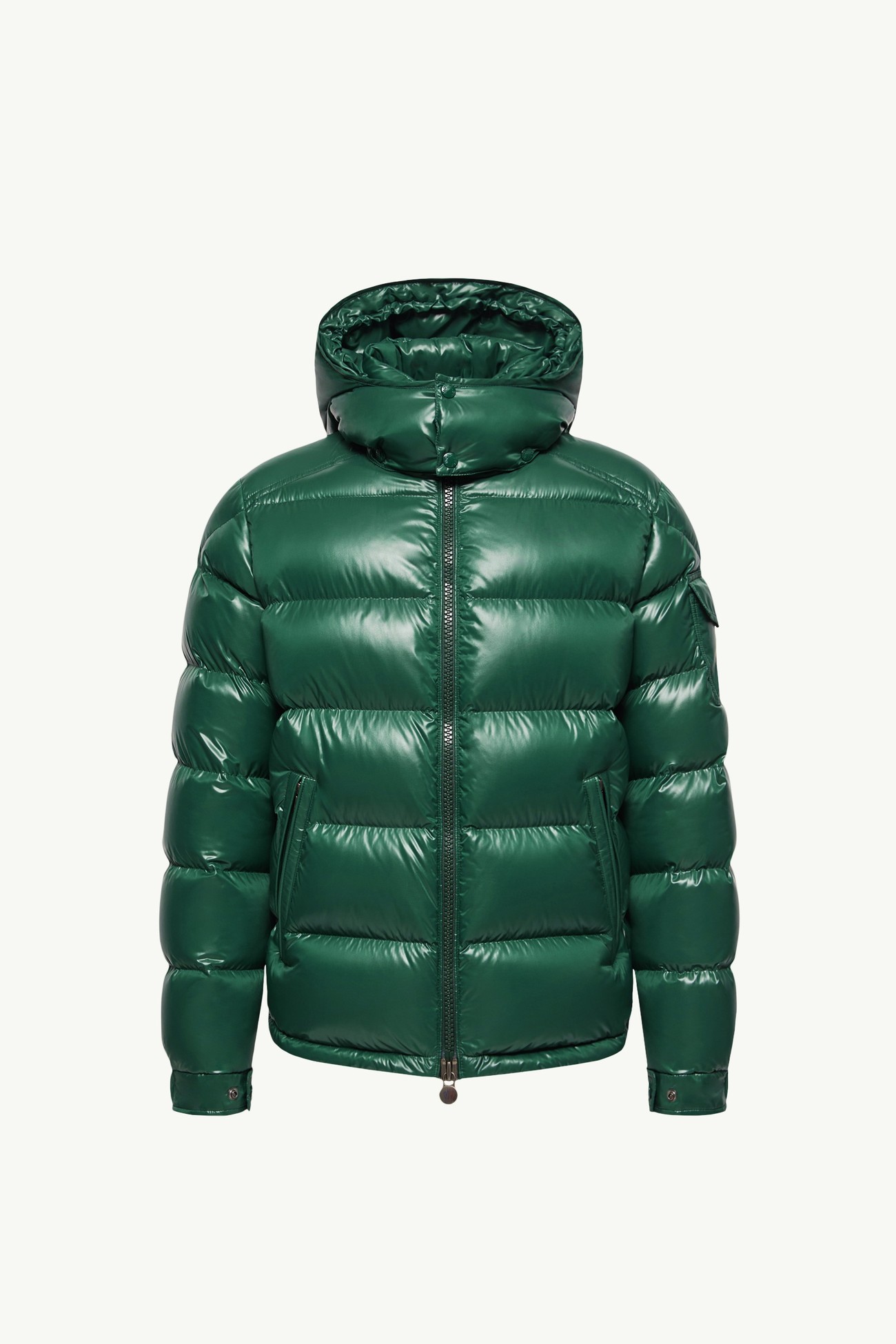 Moncler Maya Hooded Short Down Jacket Men Dark Green Moncler 2