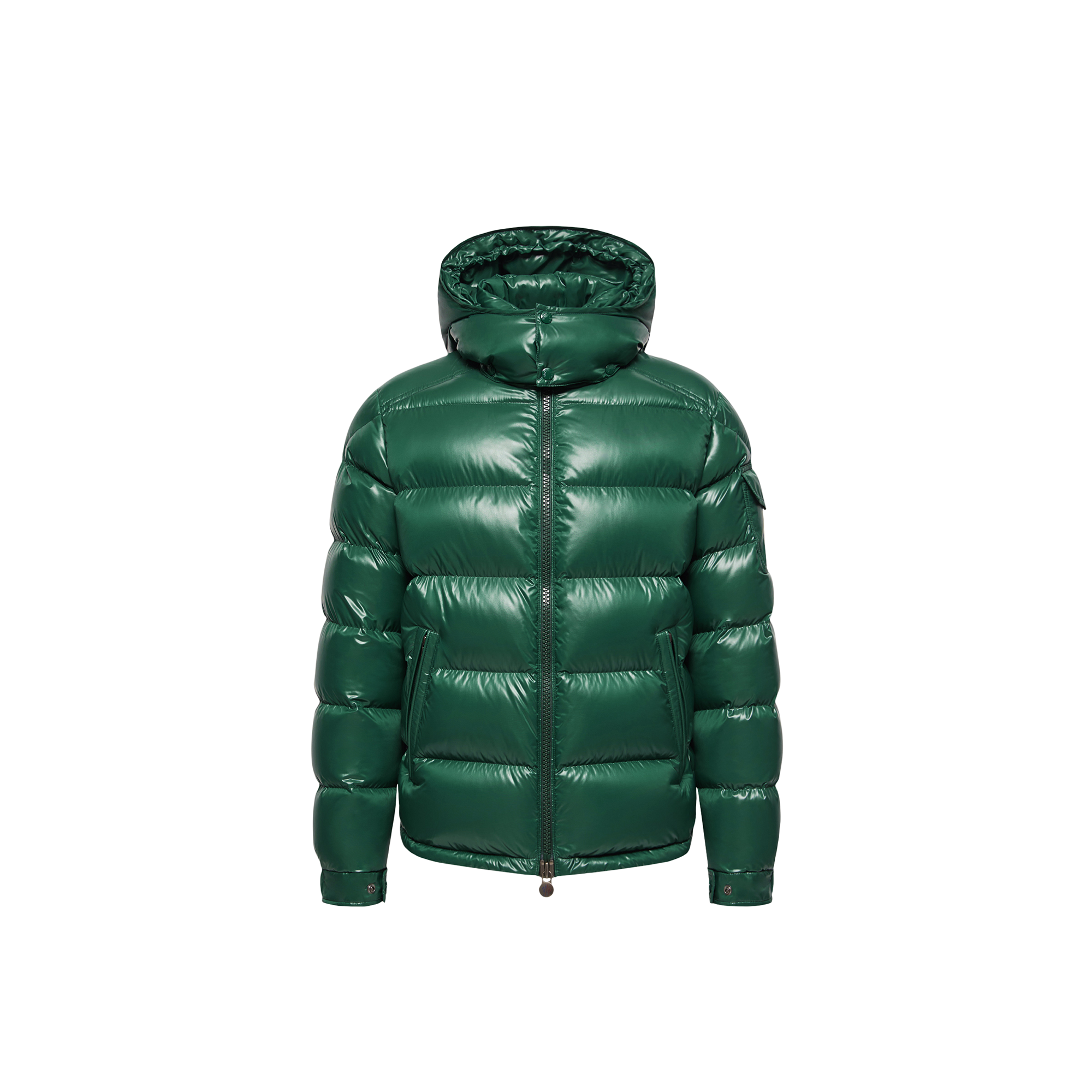 Moncler   Maya Hooded Short Down Jacket for Men in Green, Size: 38