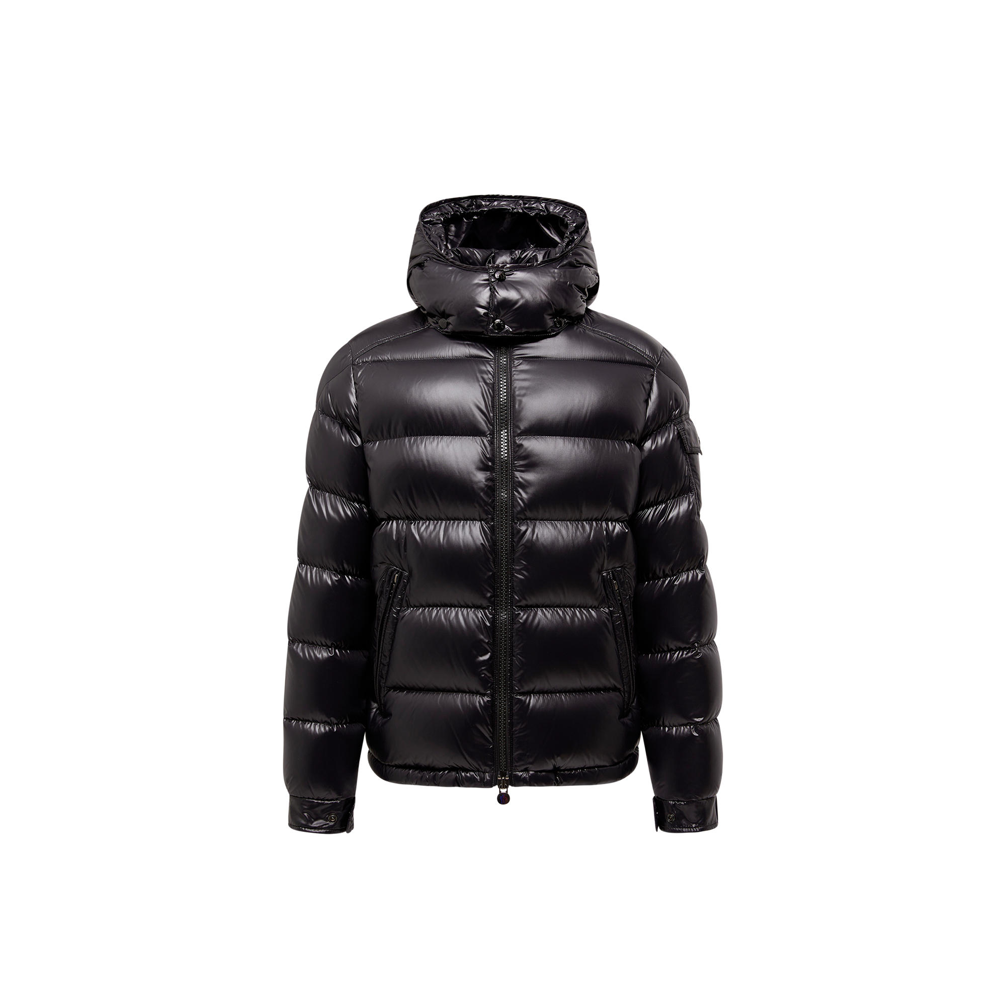 Moncler   Maya Hooded Short Down Jacket for Men in Black, Size: 42