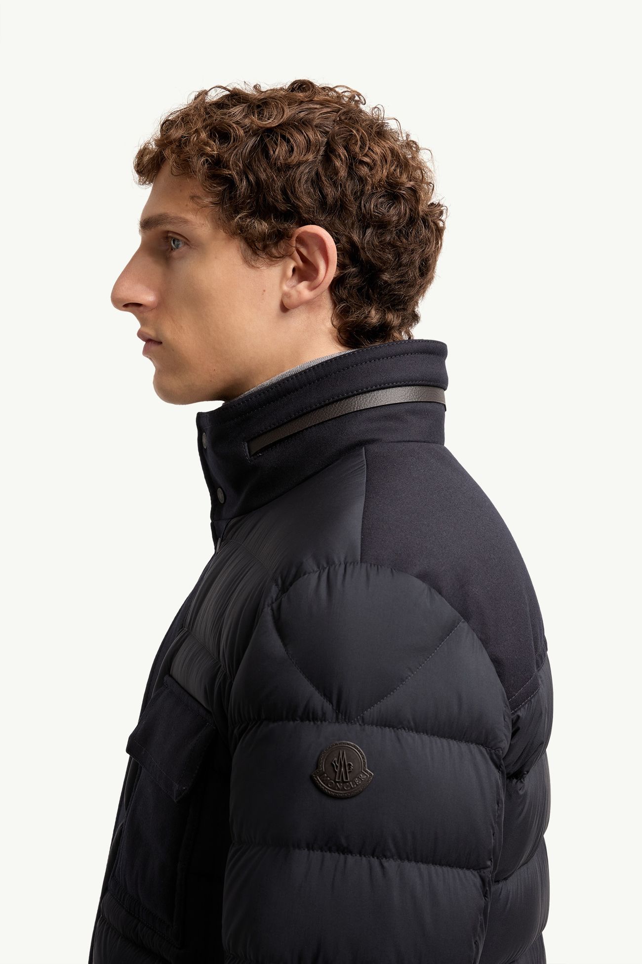 Bieza Down Field Jacket Men Dark Blue Moncler 1