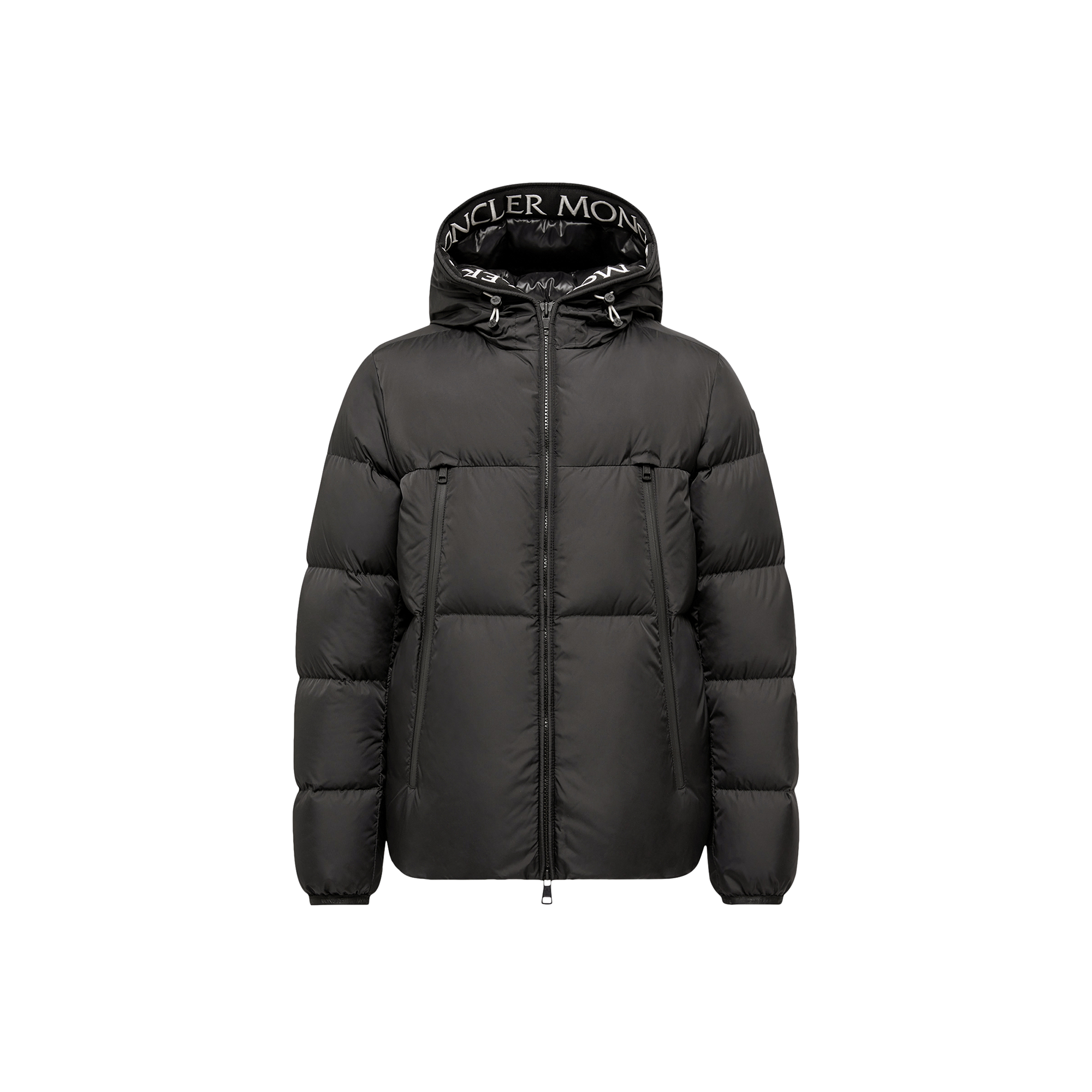 Moncler   Montcla Hooded Short Down Jacket for Men in Black, Size: 36