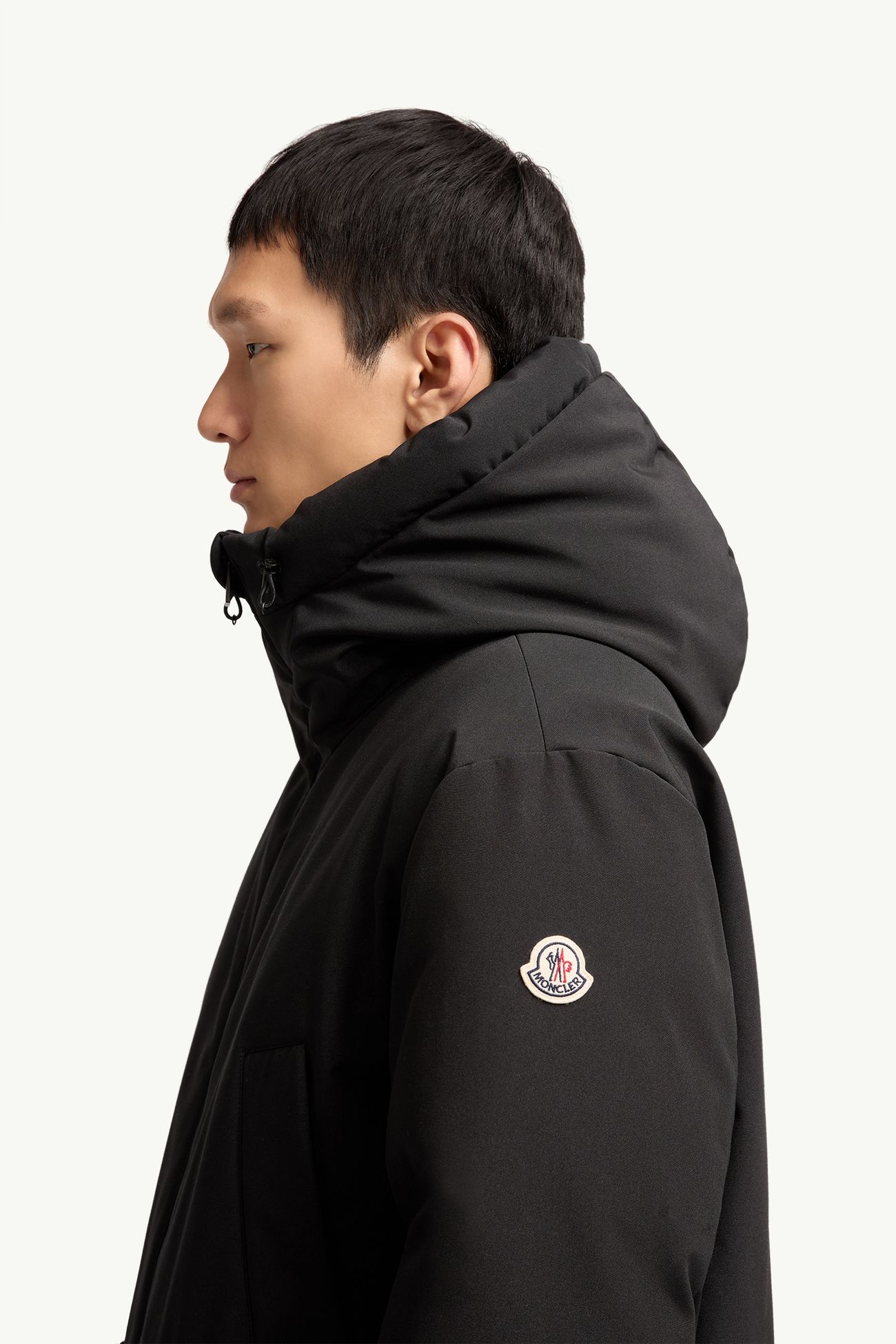Parka mi-longue à capuche Aurino Hommes Noir Moncler 1