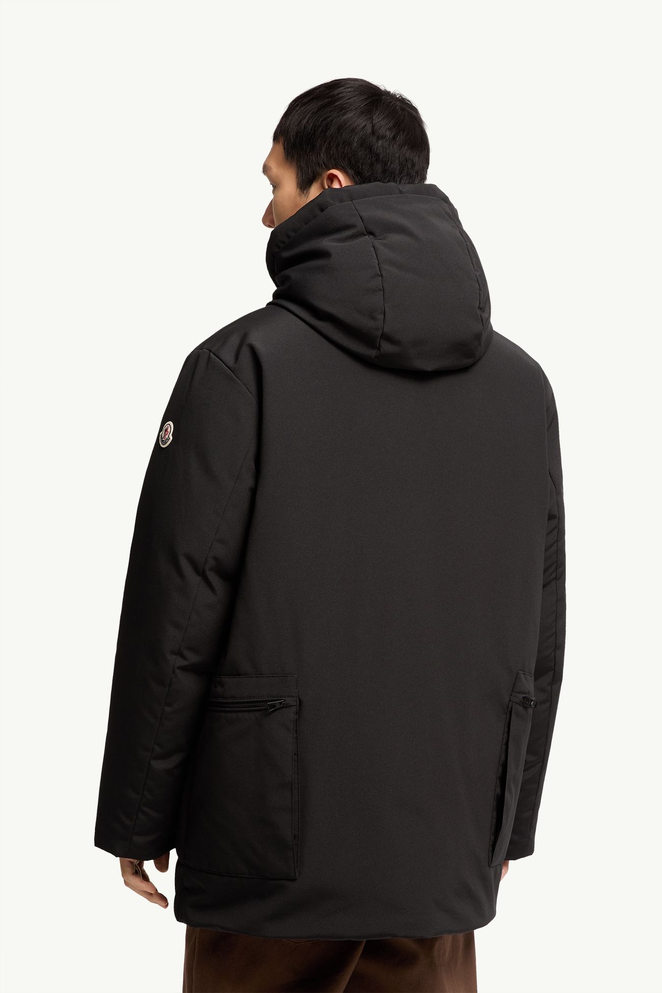 Parka de largo medio con capucha Aurino Hombre Negro Moncler 4
