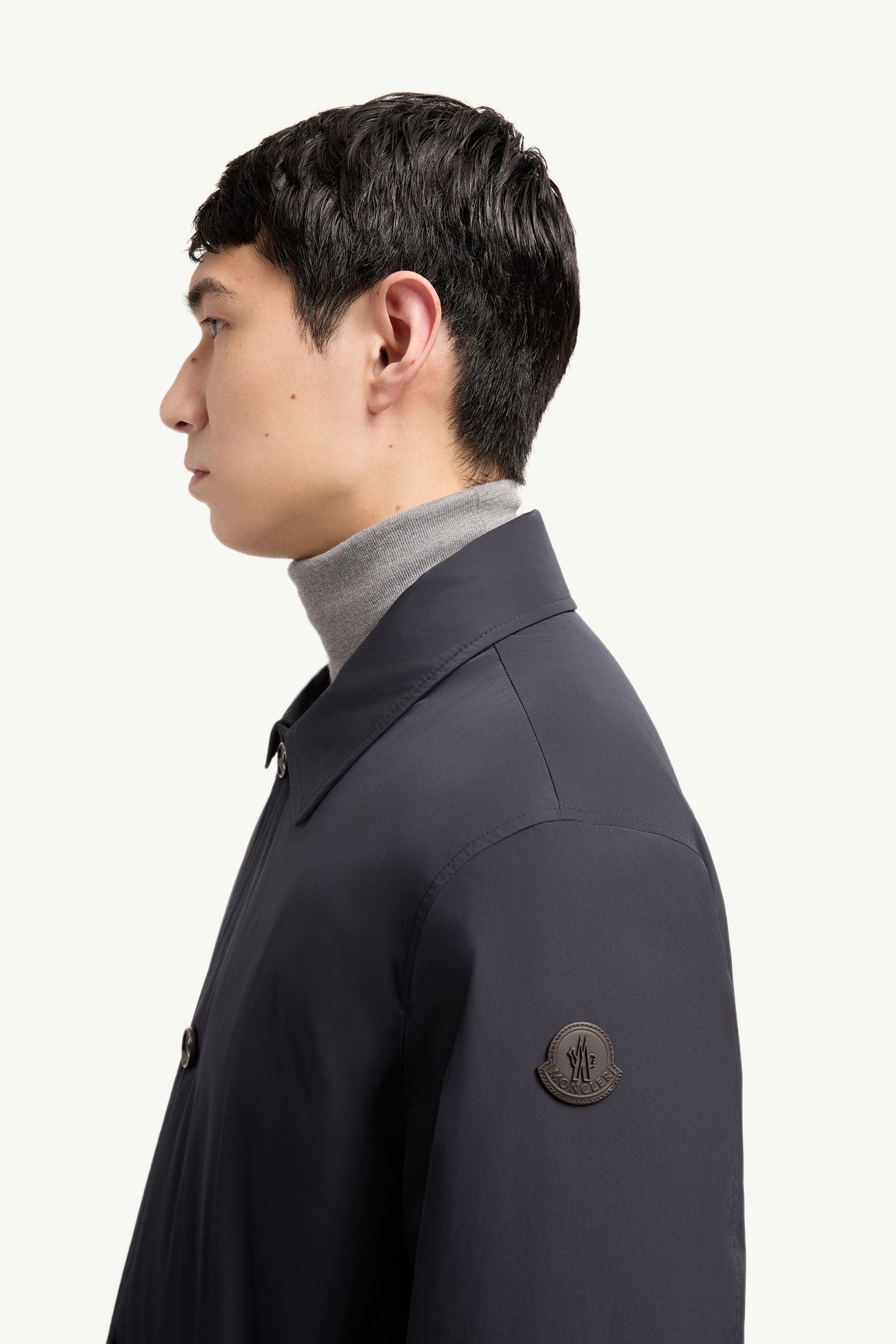 Evrine男士连帽羽绒派克大衣 男士 海军蓝色 Moncler 1