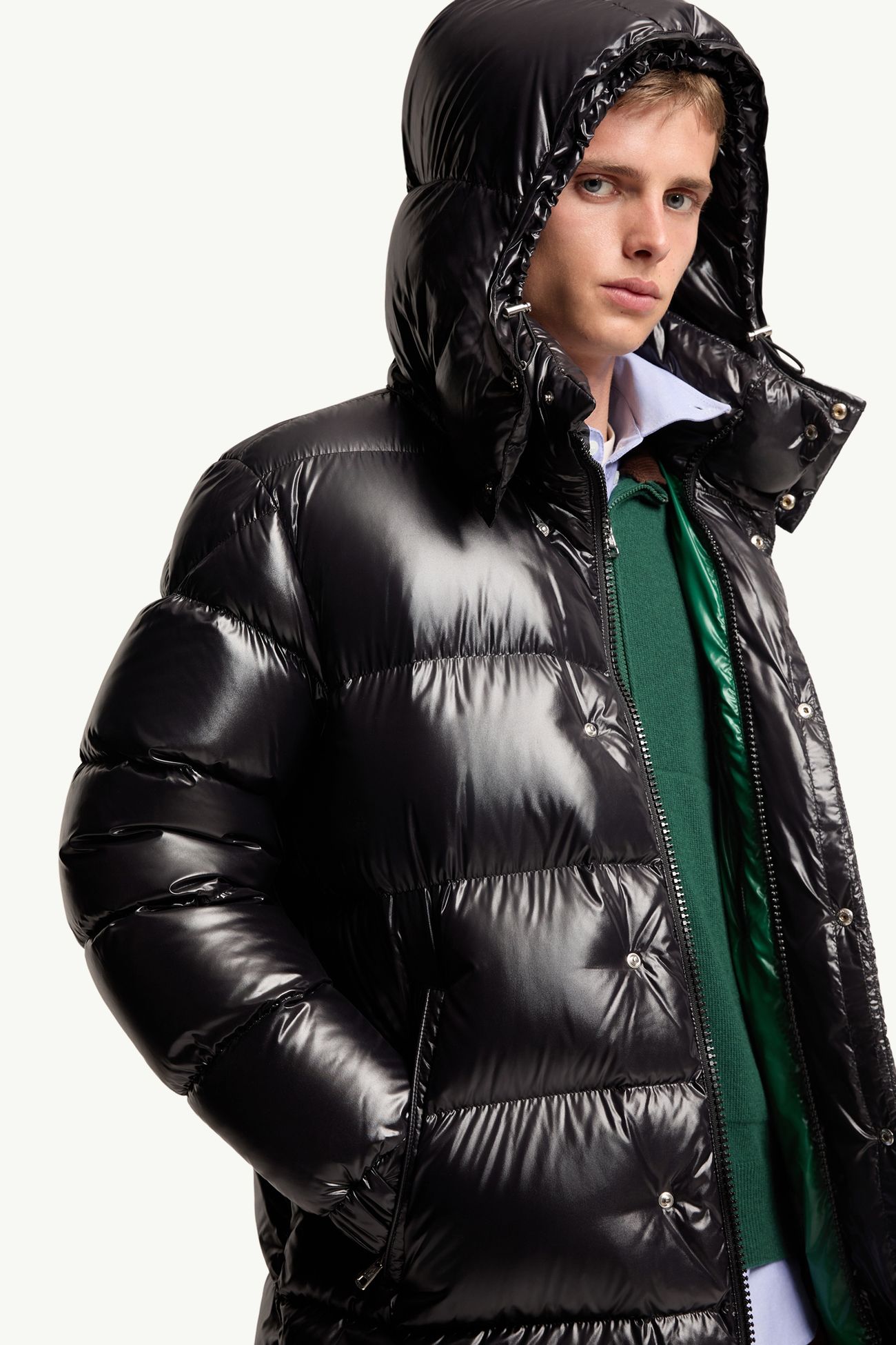 Hanoverian ロングダウンジャケット メンズ メタリックラック Moncler 5