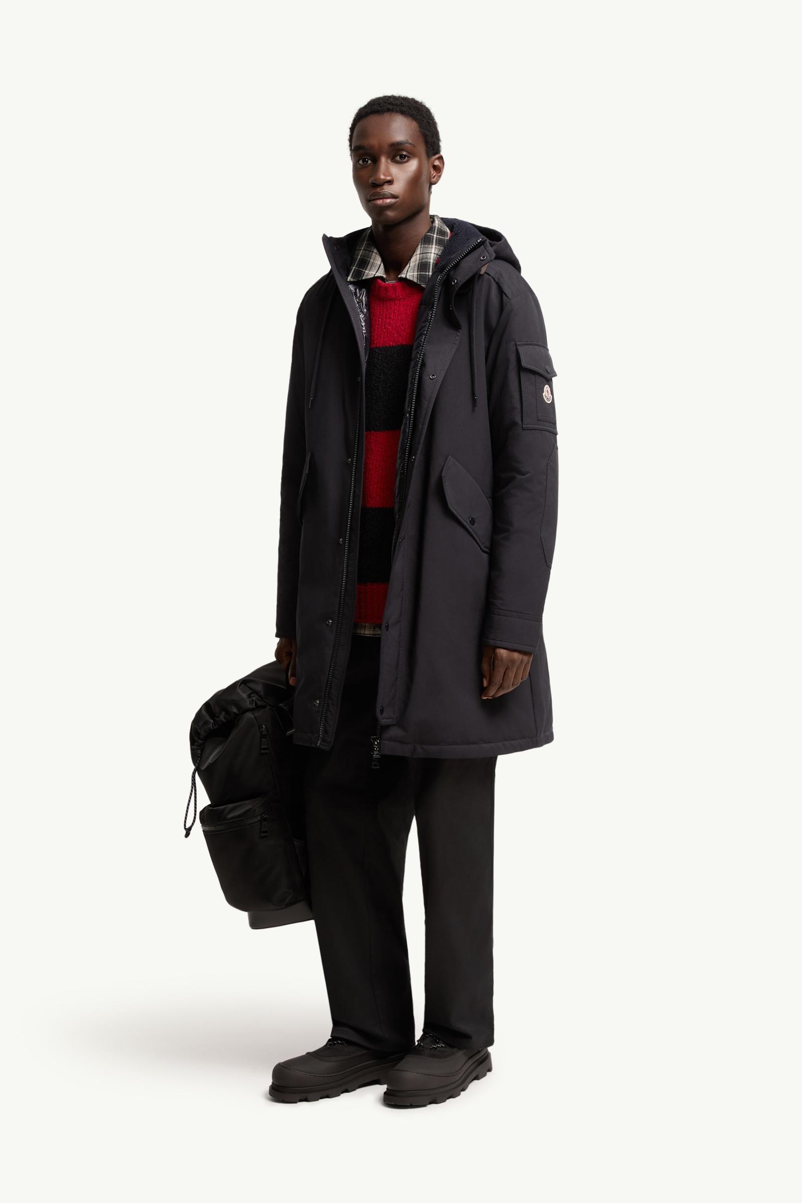 Dark Blue Nahan Hooded Long Down Parka - Long Down Jackets for Men