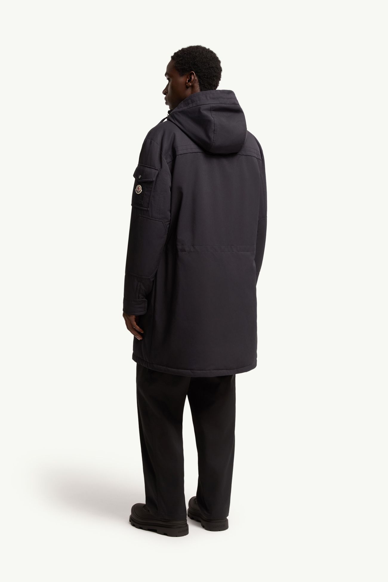Nahan連帽長身羽絨派克大衣 男士 深藍色 Moncler 4