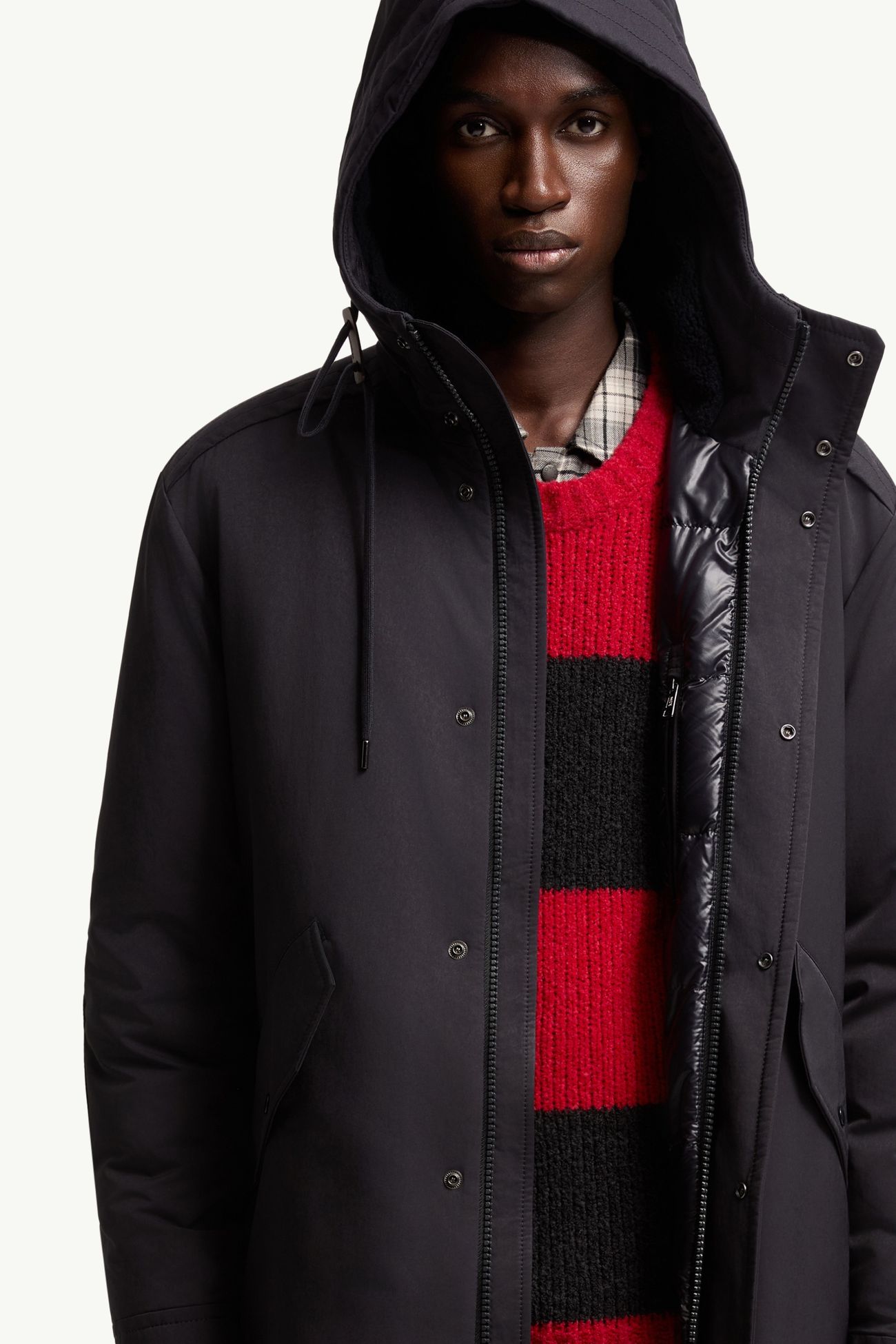 Nahan連帽長身羽絨派克大衣 男士 深藍色 Moncler 5