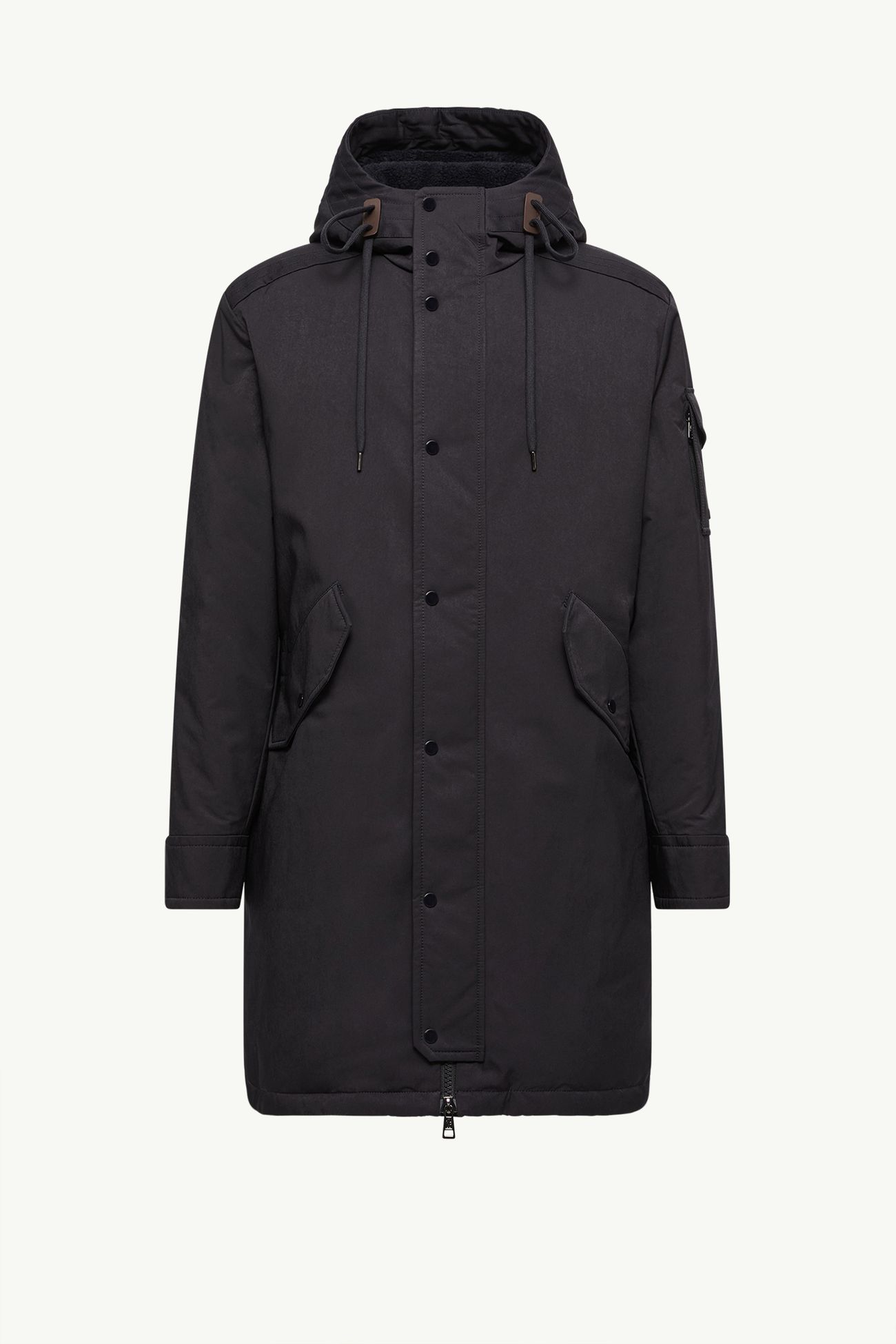 Nahan男士连帽长款羽绒派克大衣 男士 深蓝色 Moncler 2