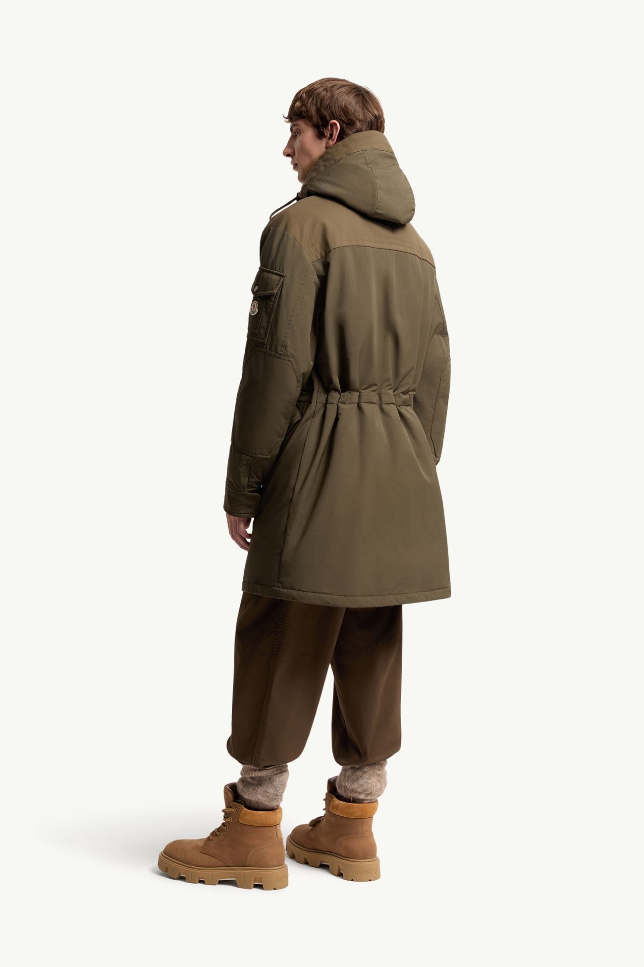 Parka matelassée longue à capuche Nahan Hommes Vert Olive Moncler 4