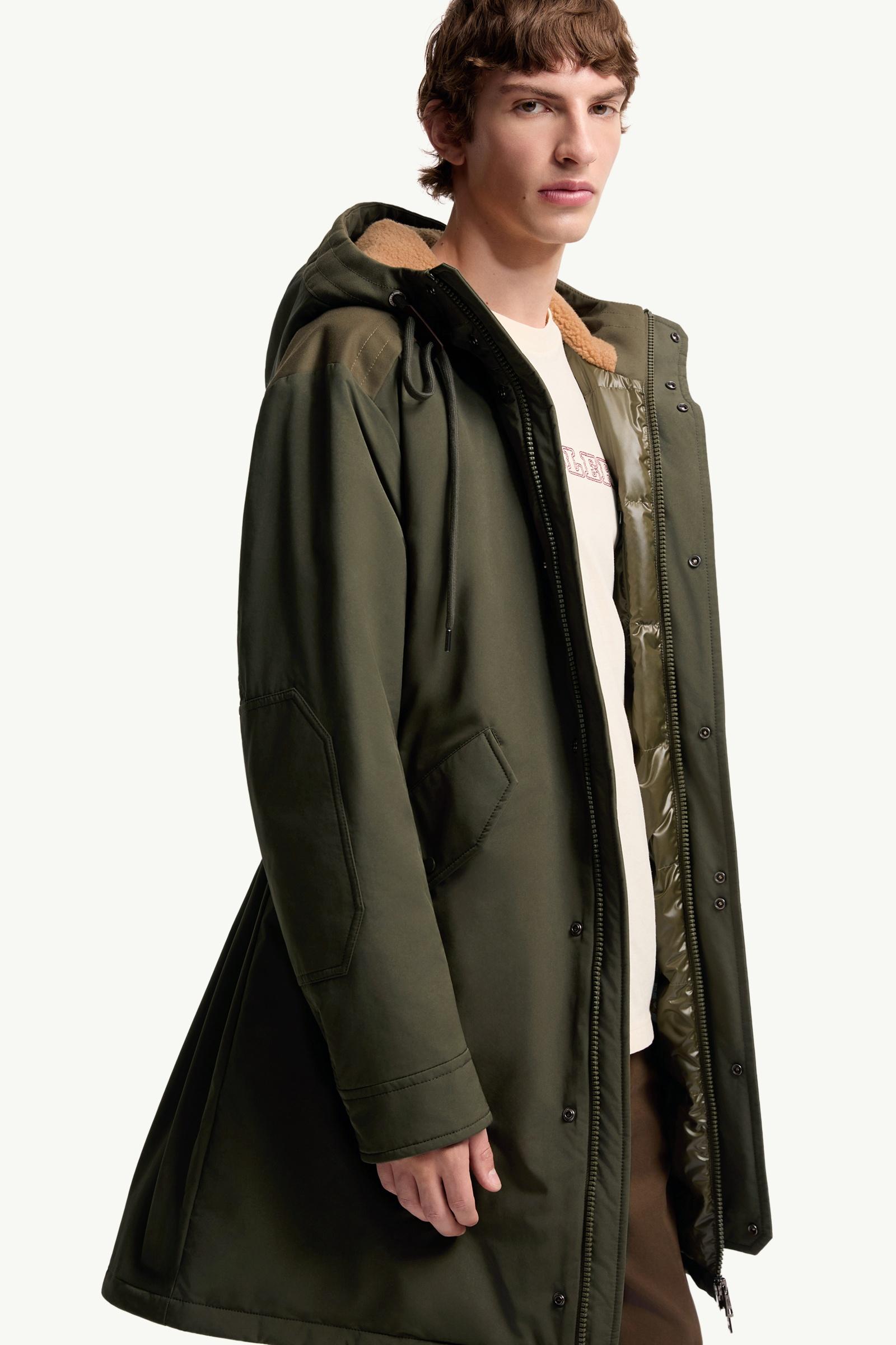 Olive Green Nahan Hooded Long Down Parka - Long Down Jackets for