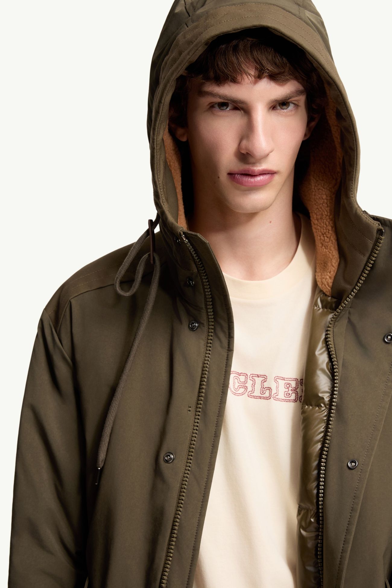 Nahan 후드 롱 다운 파카 남성 올리브 그린 Moncler 6