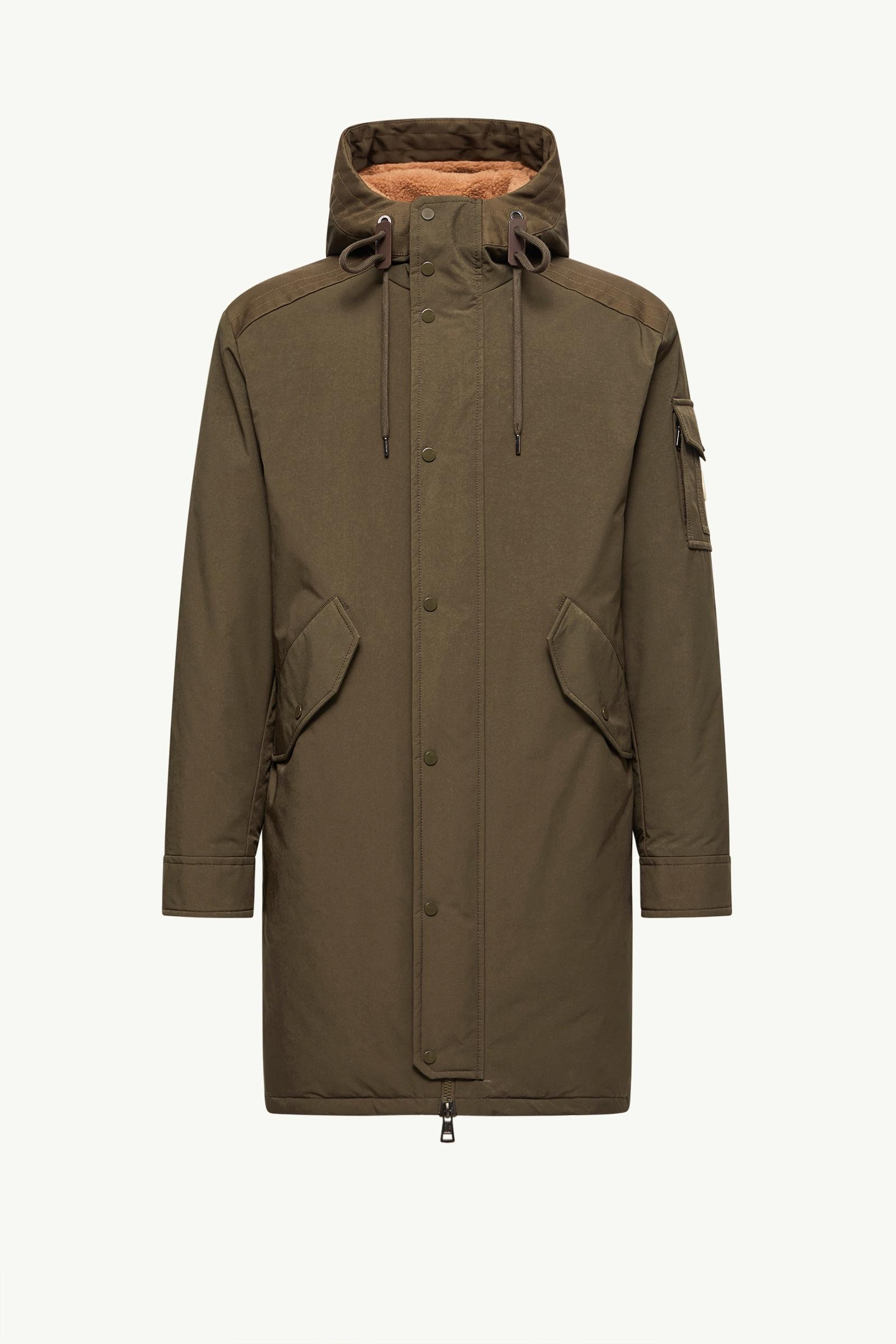 Parka matelassée longue à capuche Nahan Hommes Vert Olive Moncler, 1 of 0