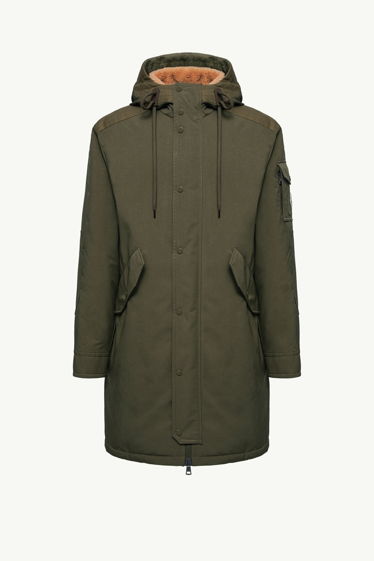 Nahan男士连帽长款羽绒派克大衣 男士 橄榄绿 Moncler 2