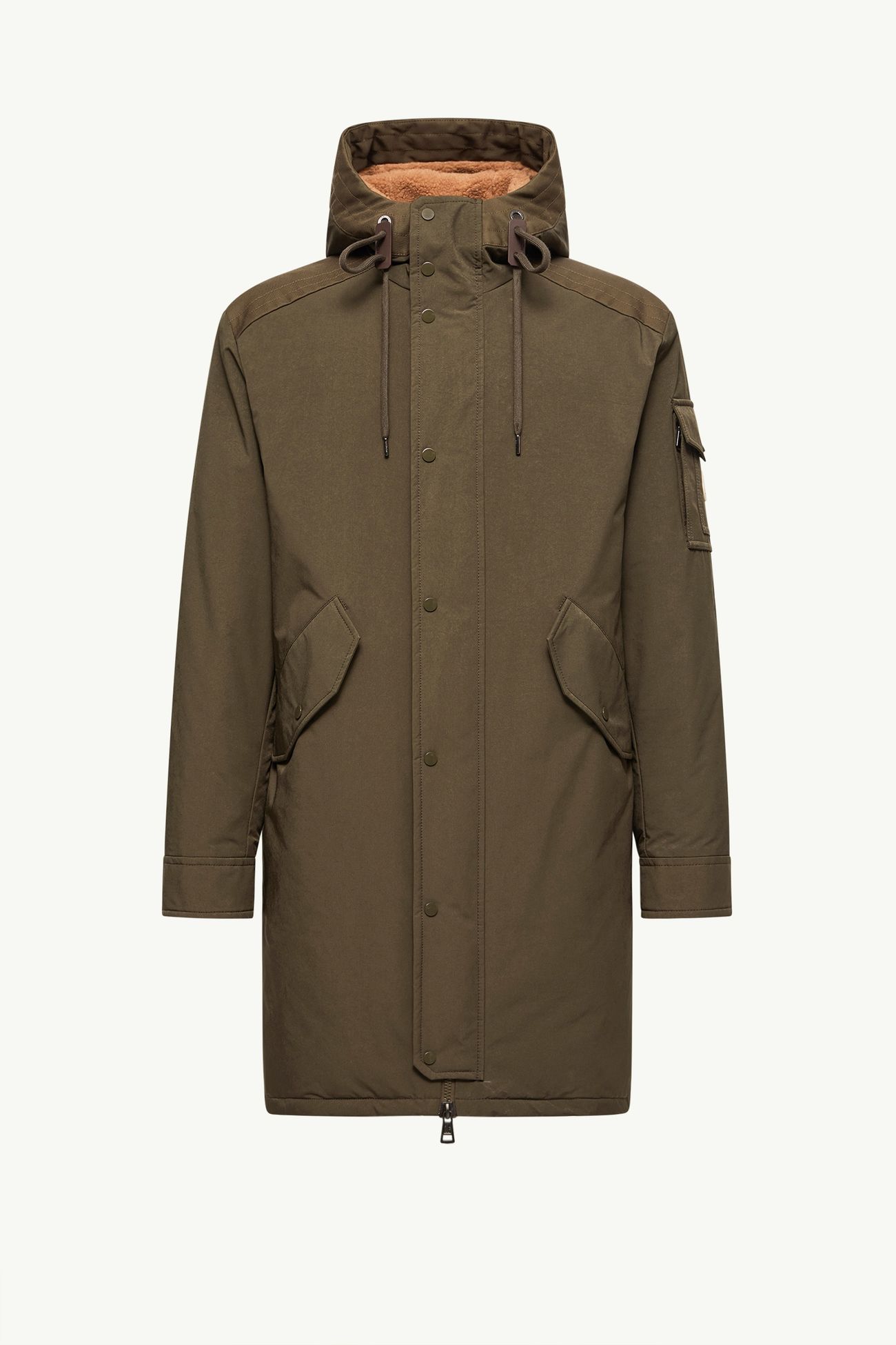 Nahan連帽長身羽絨派克大衣 男士 橄欖綠色 Moncler 2