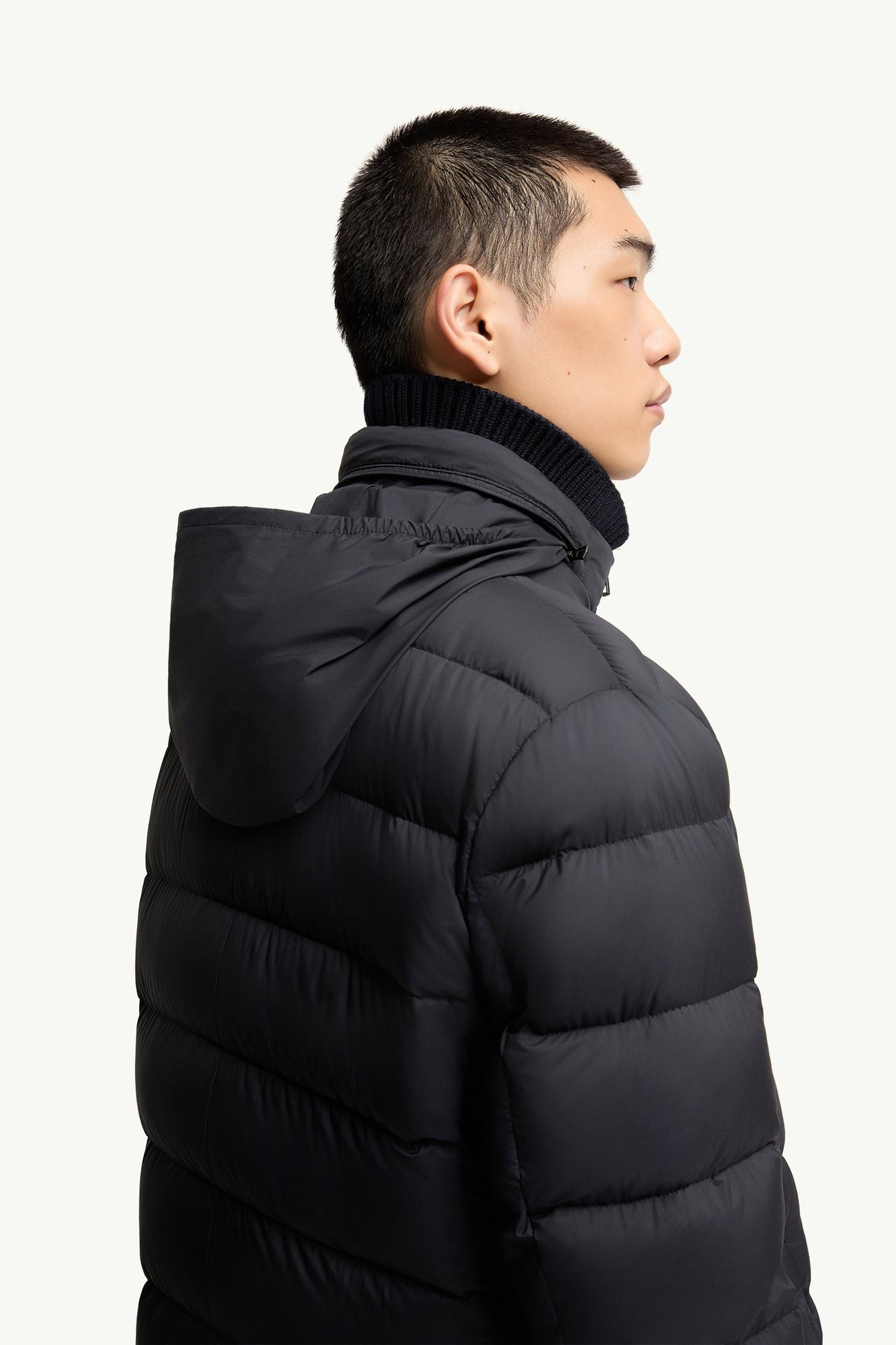 Lencoise男士连帽长款羽绒夹克外套 男士 深蓝色 Moncler 7