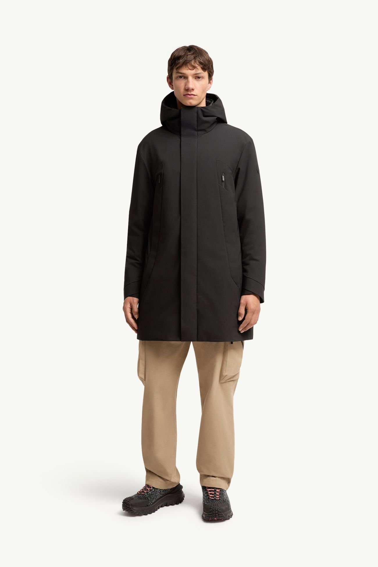Vexin長身派克大衣 男士 黑色 Moncler 3