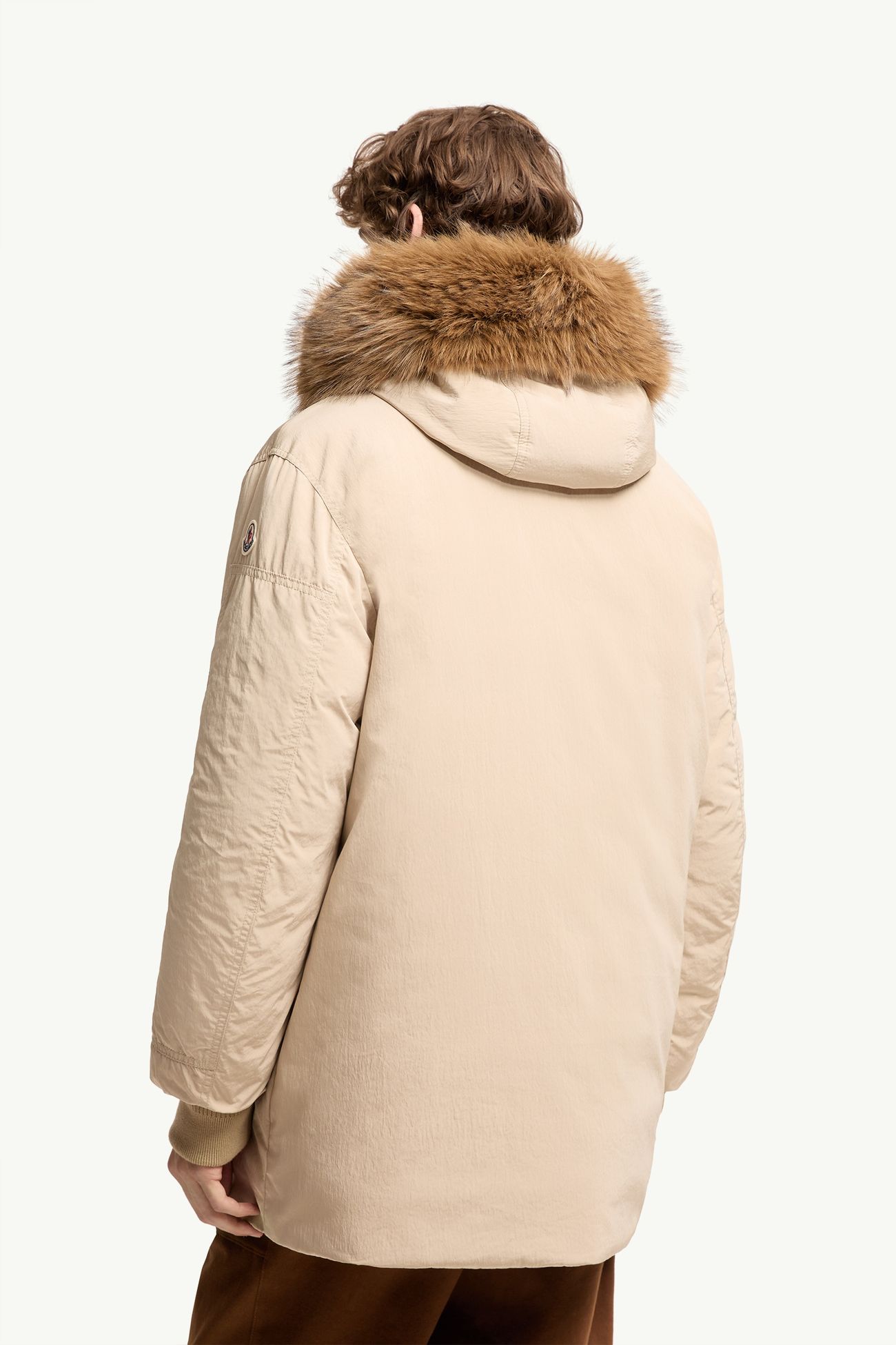 Brevanth連帽羽絨派克大衣 男士 米色 Moncler 4