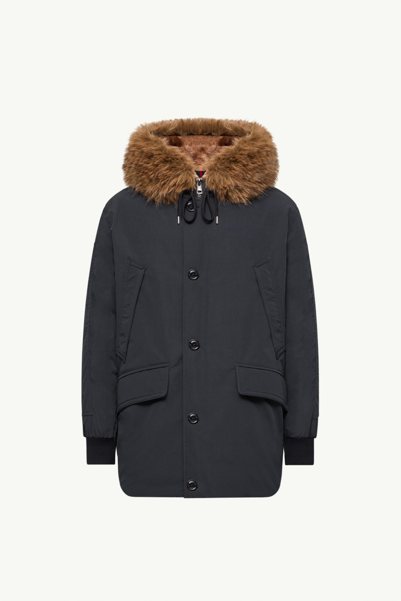 Brevanth Hooded Down Parka Jacket Men Dark Blue Moncler 2
