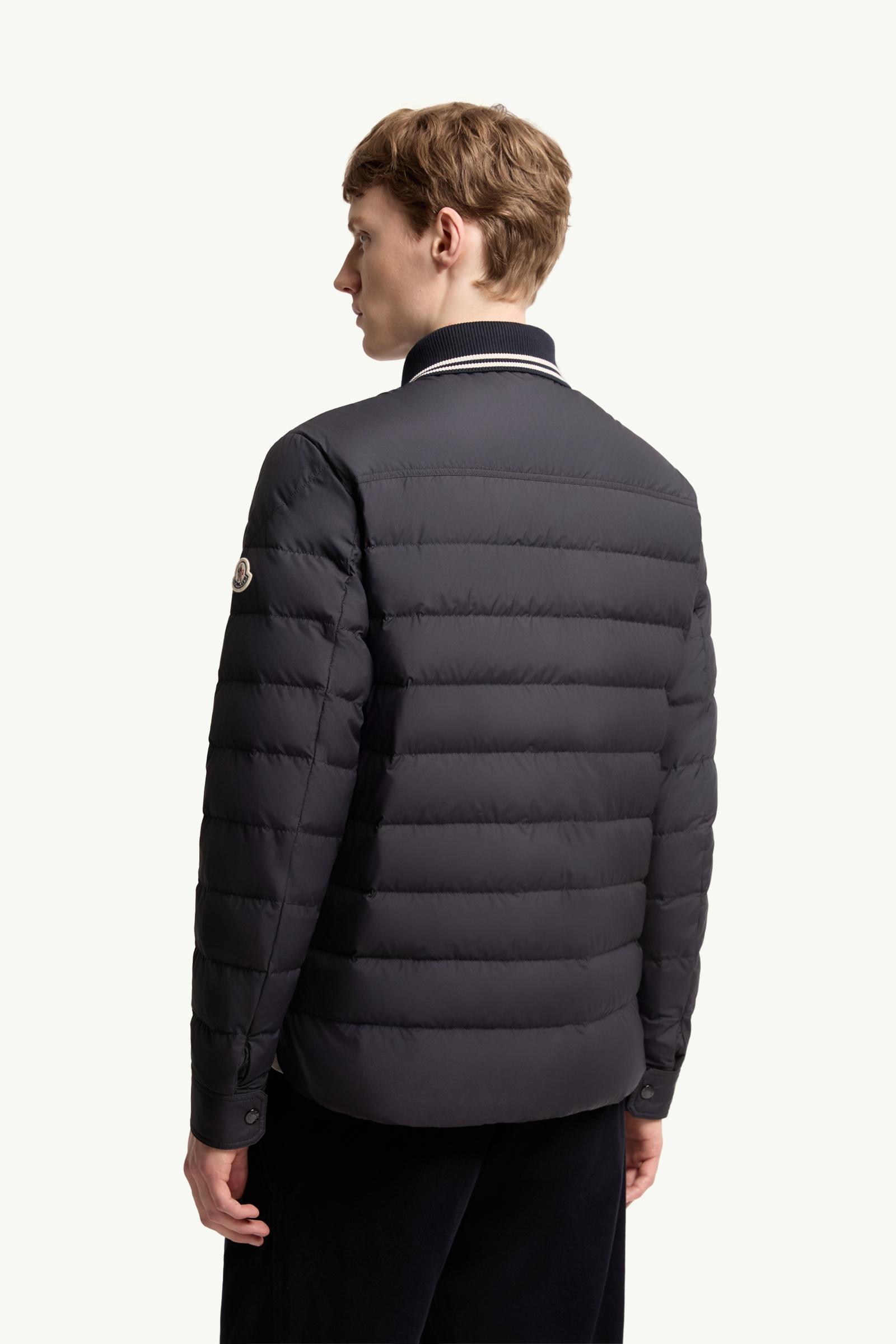 Navy Blue Dorvath Down Shirt Jacket - Shirt Jackets for Men