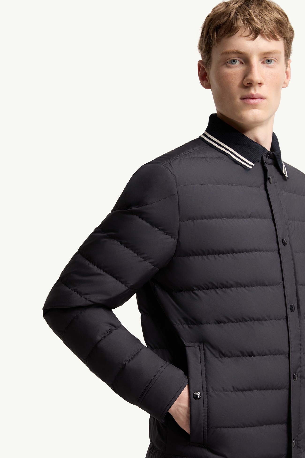 Dorvath Down Shirt Jacket Men Navy Blue Moncler 6