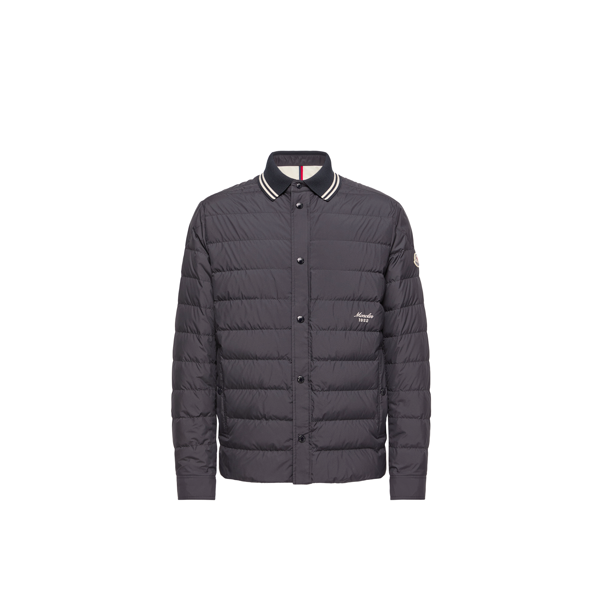 Moncler   Dorvath Down Shirt Jacket for Men in Blue, Size: 42