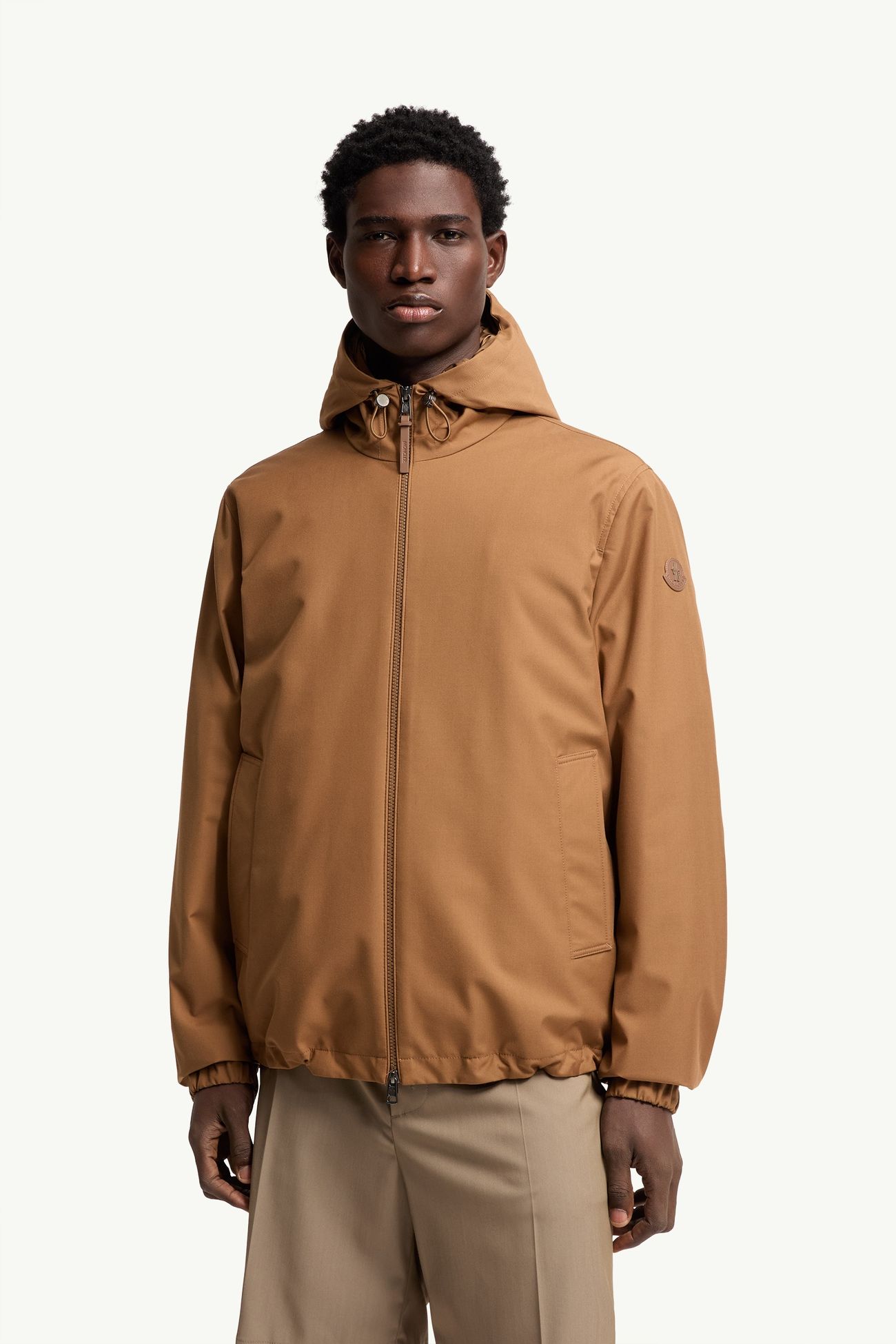 Skirnix 3-in-1 Short Down Jacket Men Camel Beige Moncler 3