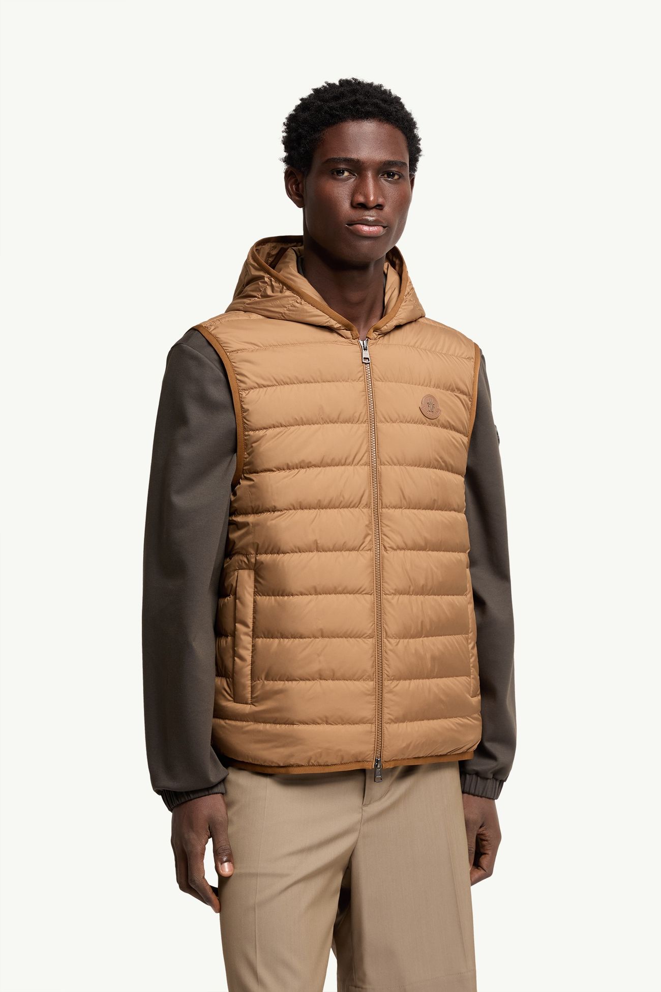 Skirnix 3-in-1 Short Down Jacket Men Camel Beige Moncler 5