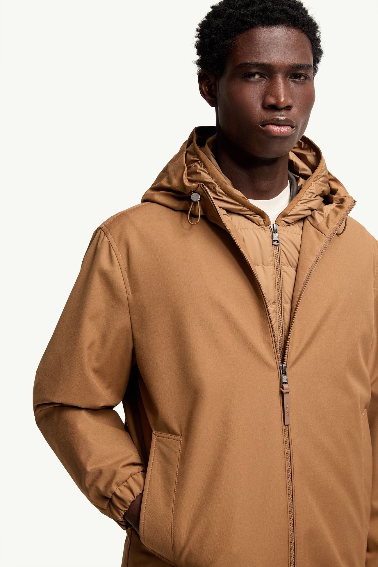 Skirnix男士三合一短款羽绒夹克外套 男士 驼米色 Moncler 7