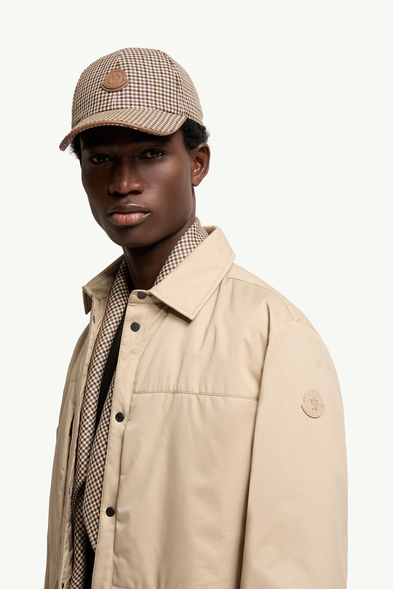 Revoline Down Shirt Jacket Men Light Beige Moncler 1