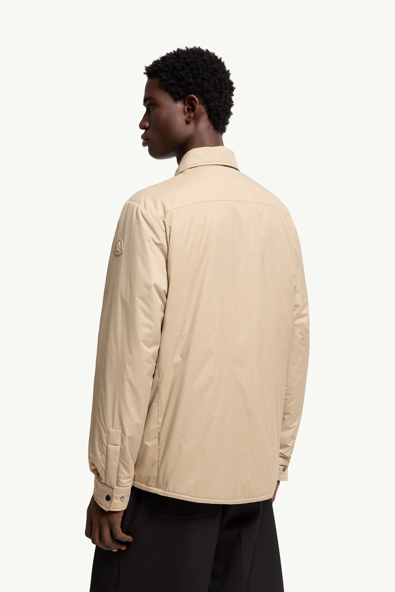 Revoline Down Shirt Jacket Hommes Beige Clair Moncler 4