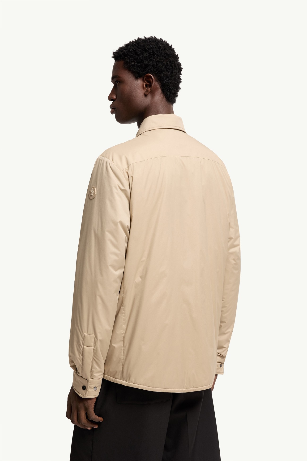 Revoline Down Shirt Jacket Men Light Beige Moncler 4