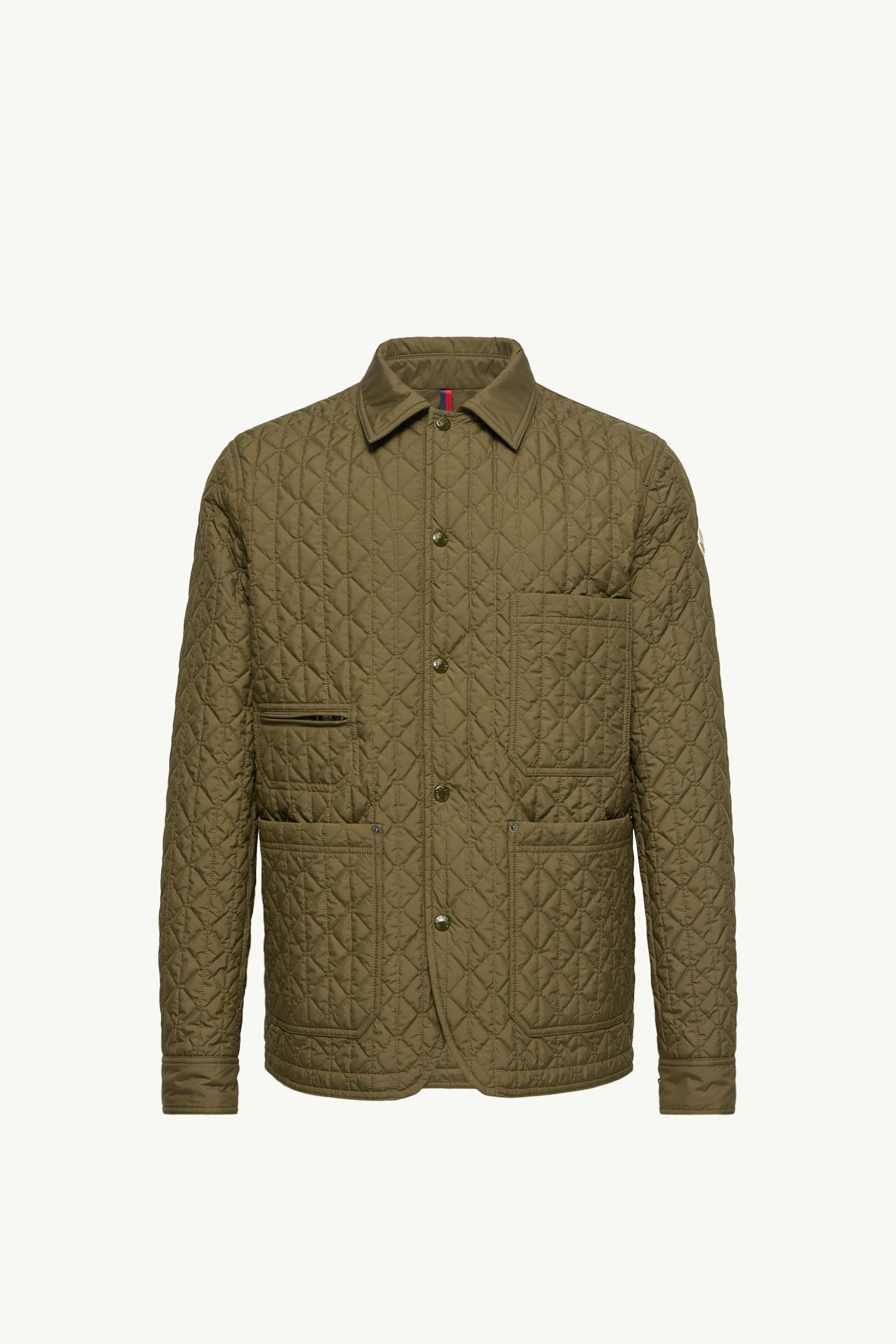 Theoline diamantgesteppte, wattierte, mittellange Jacke Herren Olivgrün Moncler, 1 of 0