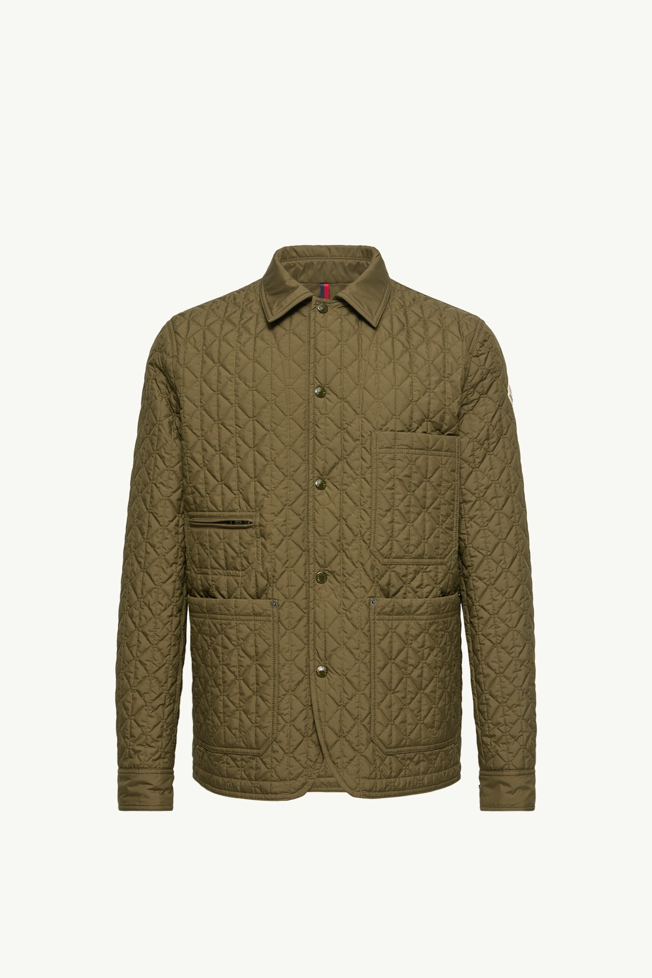 Theoline Diamond-Quilted Padded Jacket Men Olive Green Moncler 2