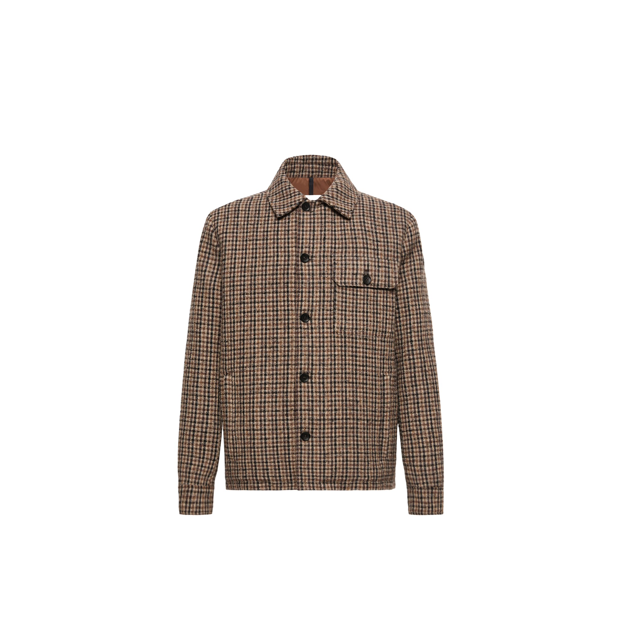 Moncler Norfol Wool Blend Down Shirt Jacket Men da Size: 4