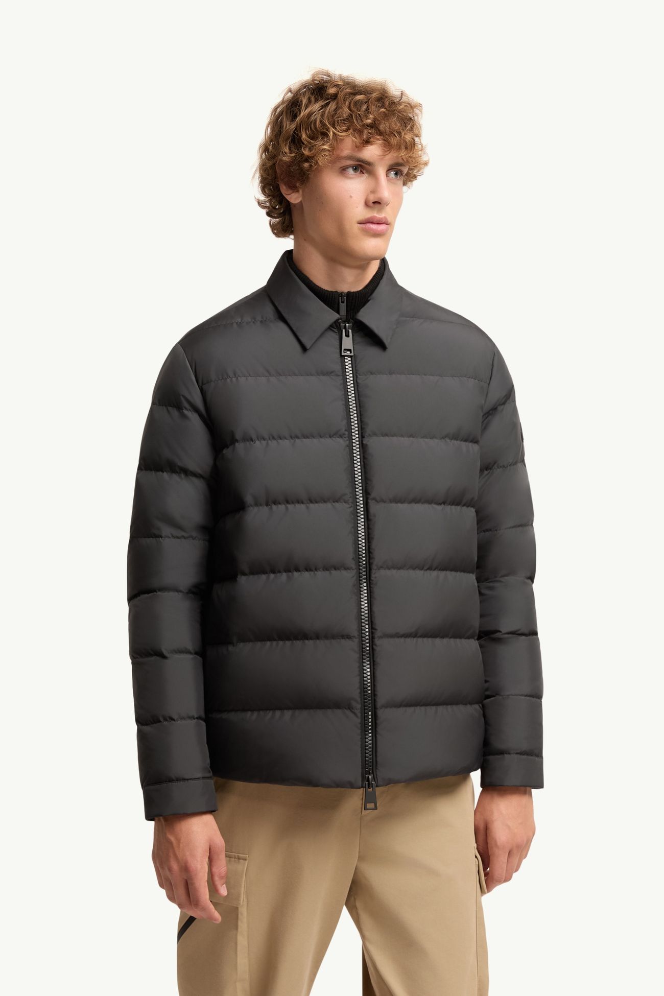 Malghette男士衬衫式夹克外套 男士 黑色 Moncler 3